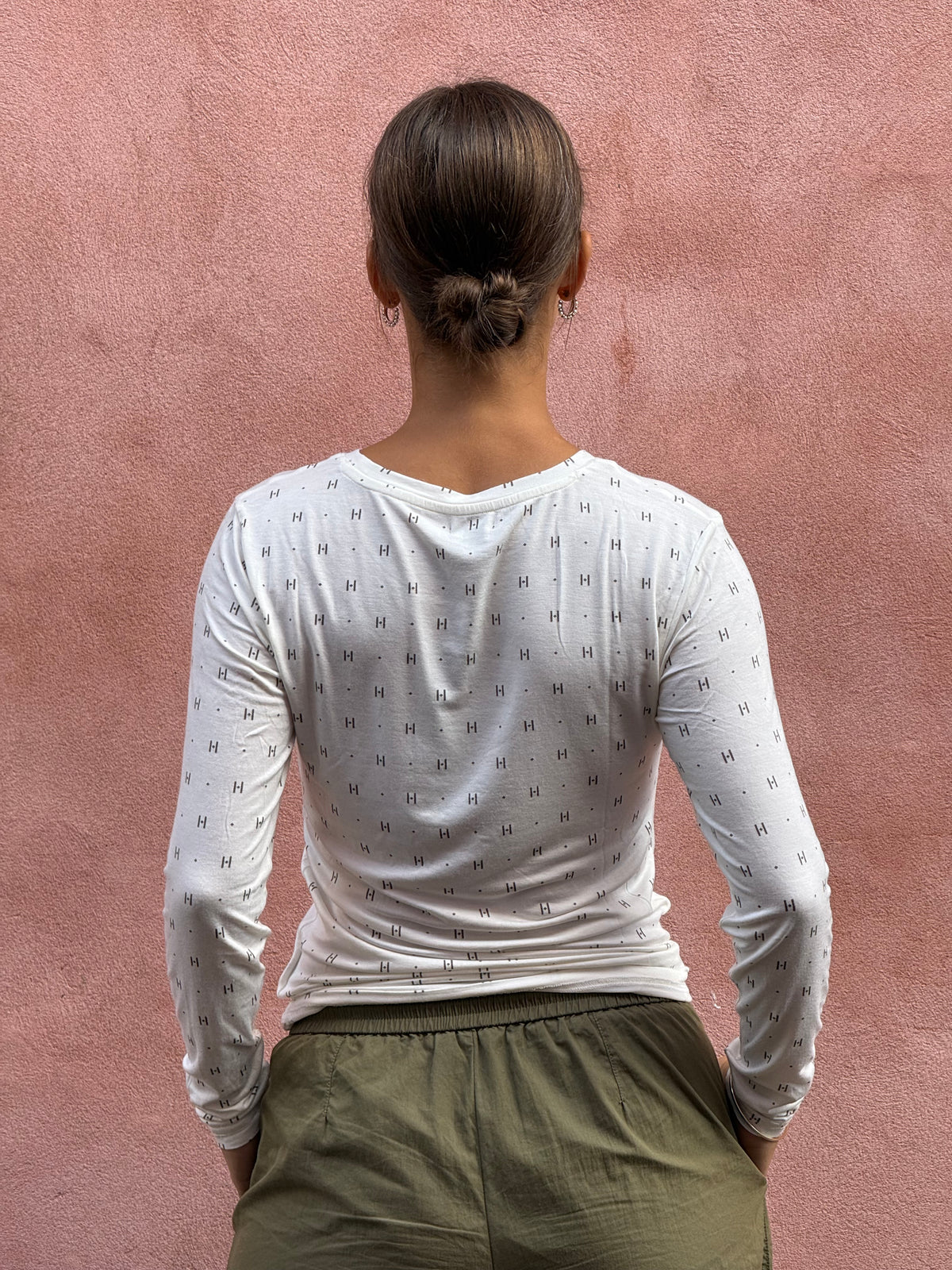 HTD tee l/s Cashmere Blend - White