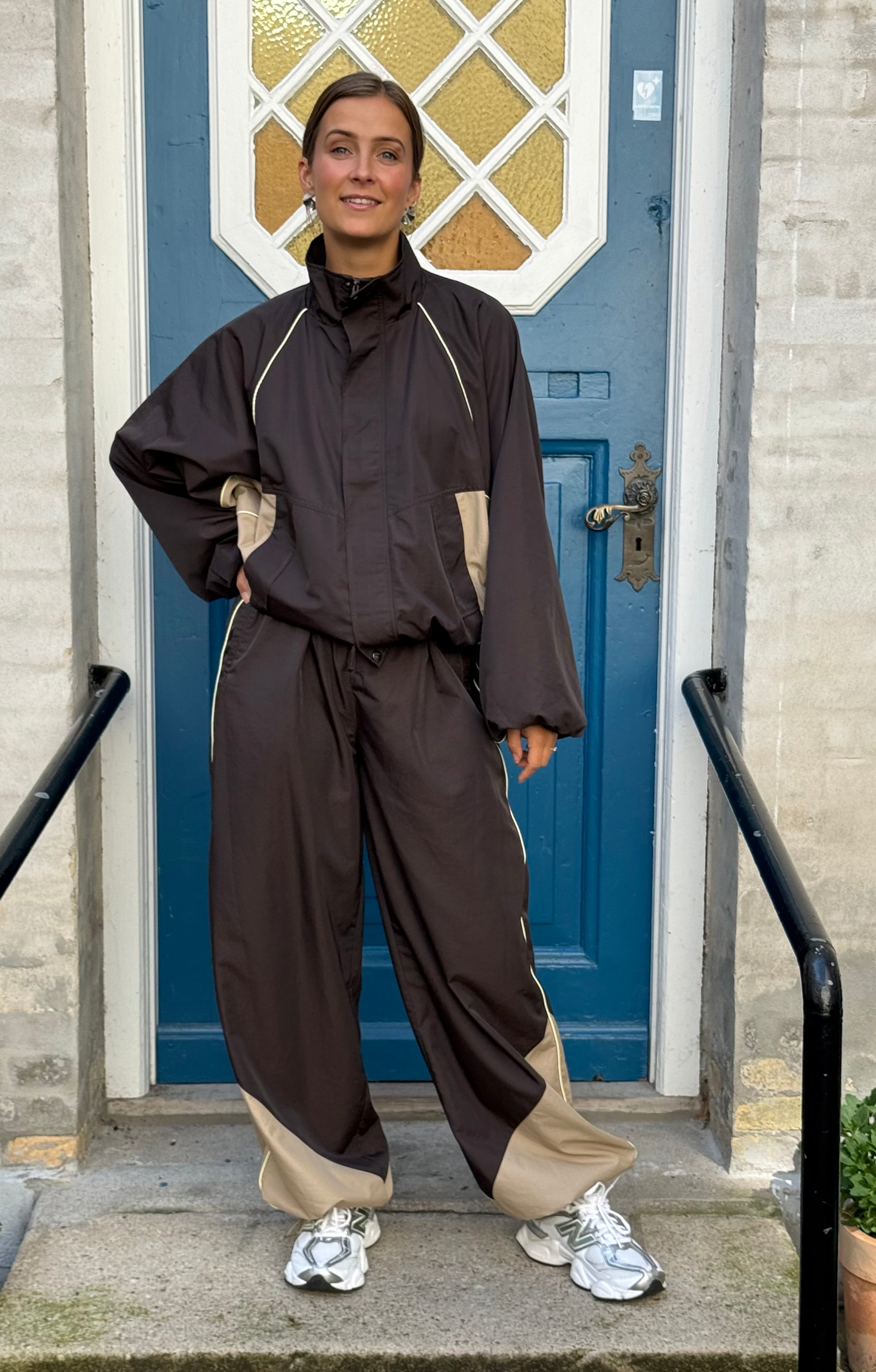 PREORDER-AloraCC Block Pant - Dark Brown