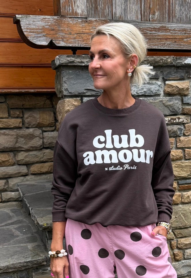 Club Amour Sweat - Moro/White