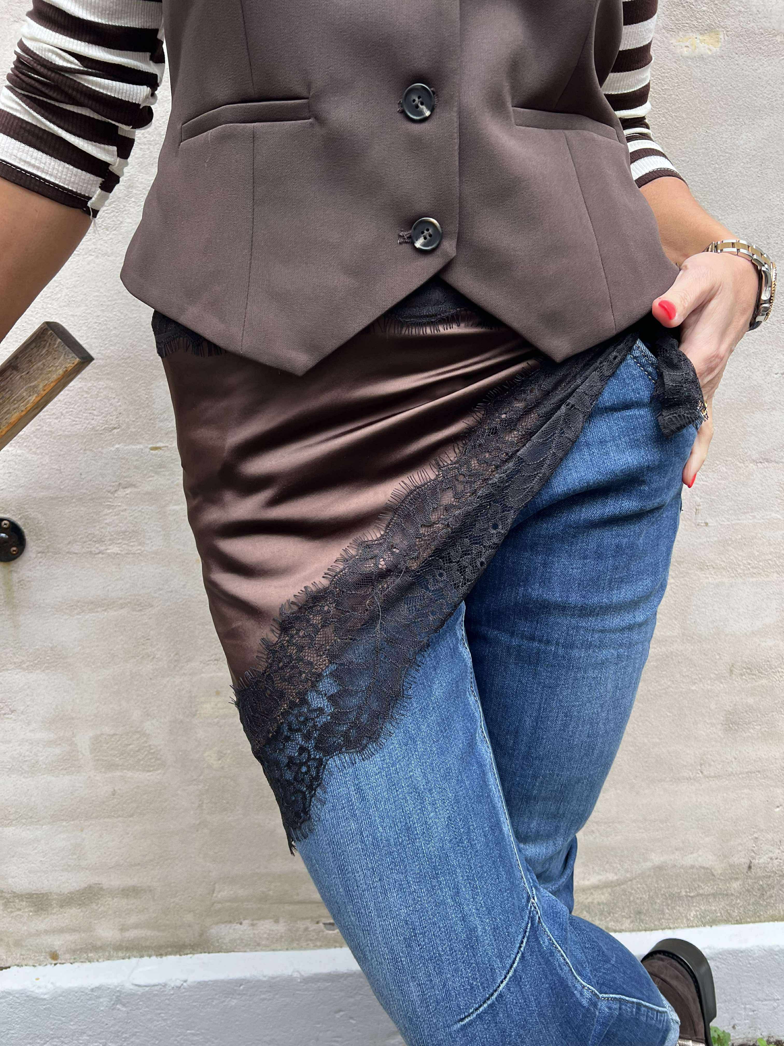 Blonde Tørklæde - Brown