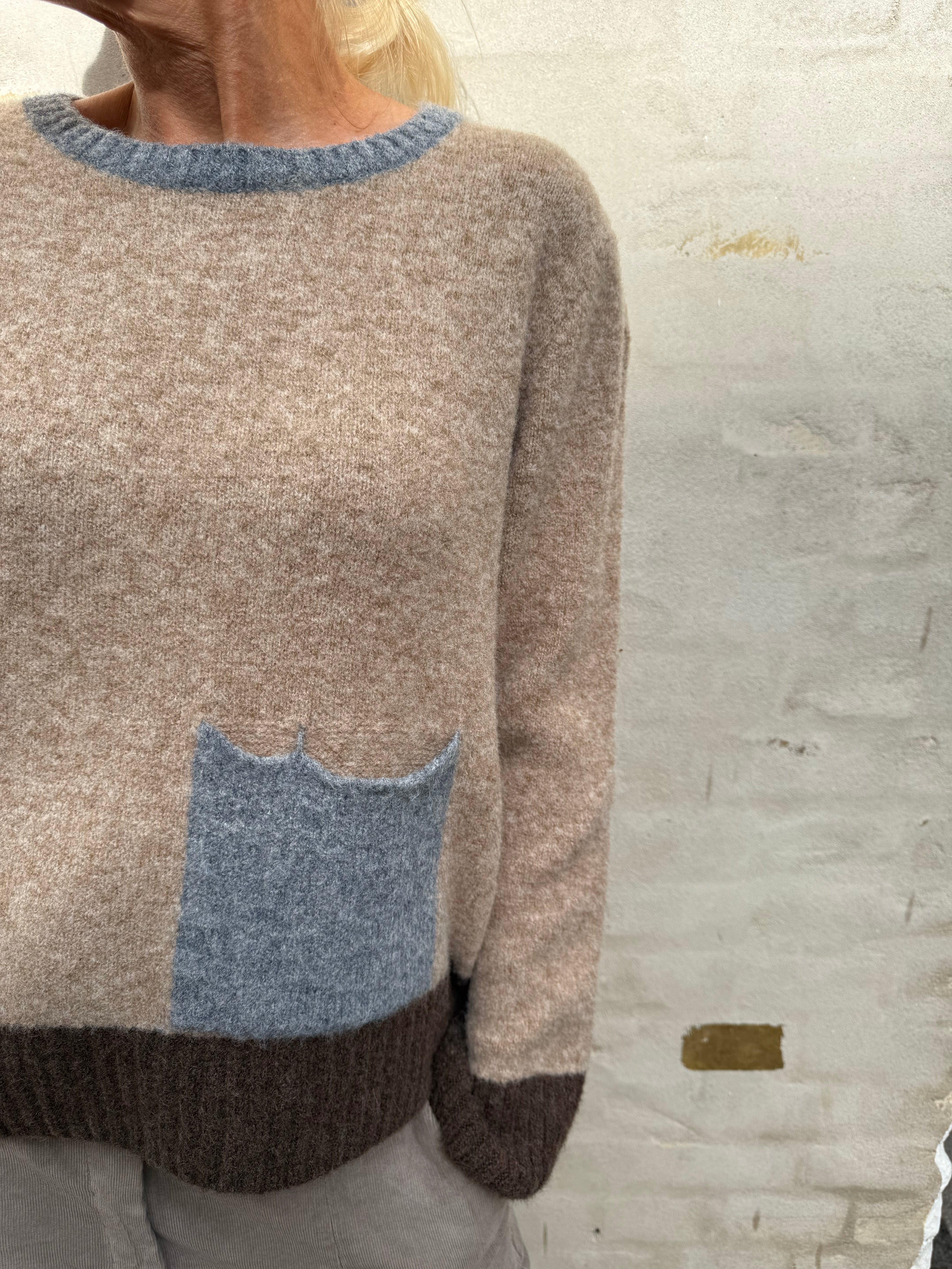 Elora Knit - Camel Denim