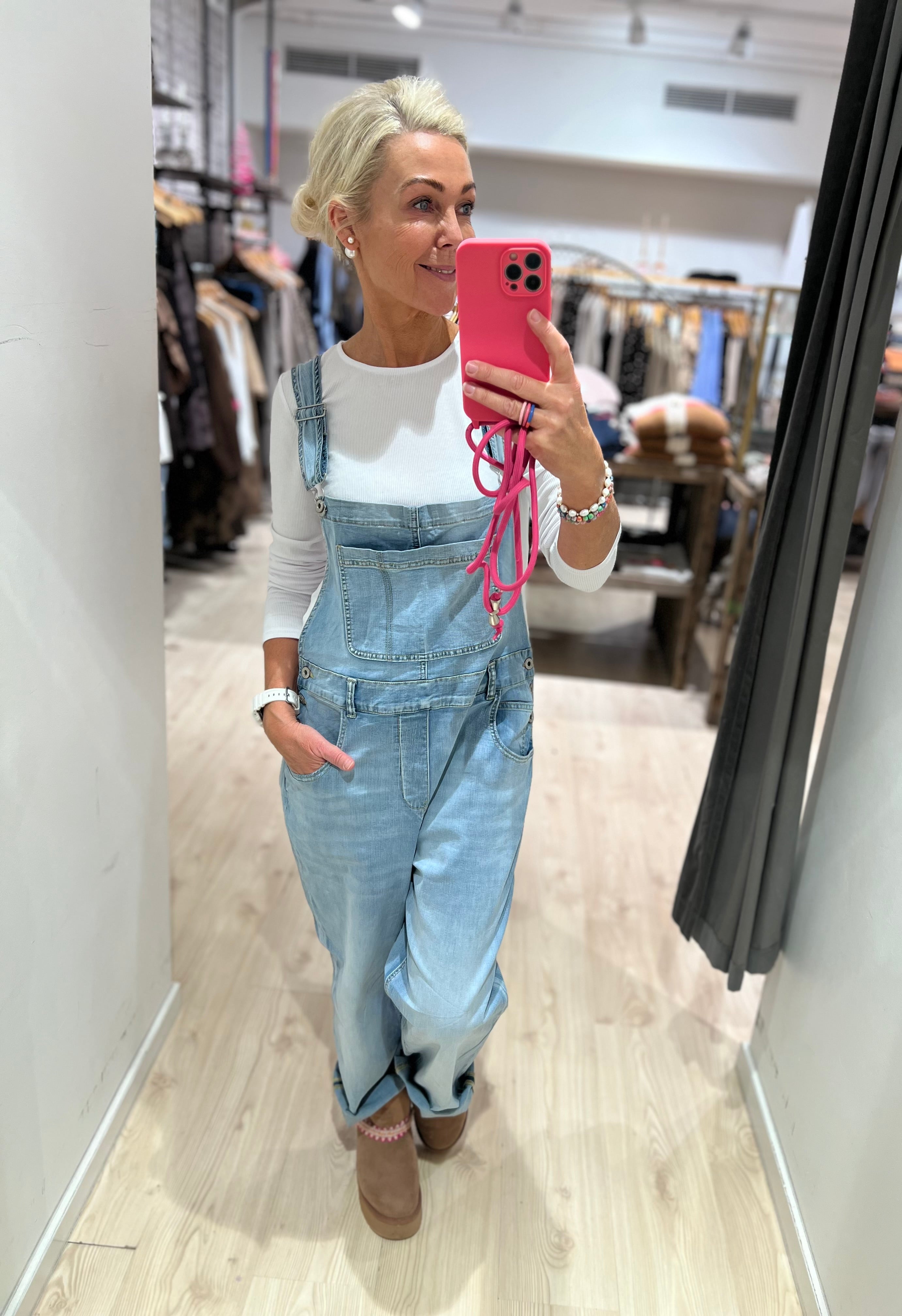 PREORDER-Sapo Overalls - Light Denim
