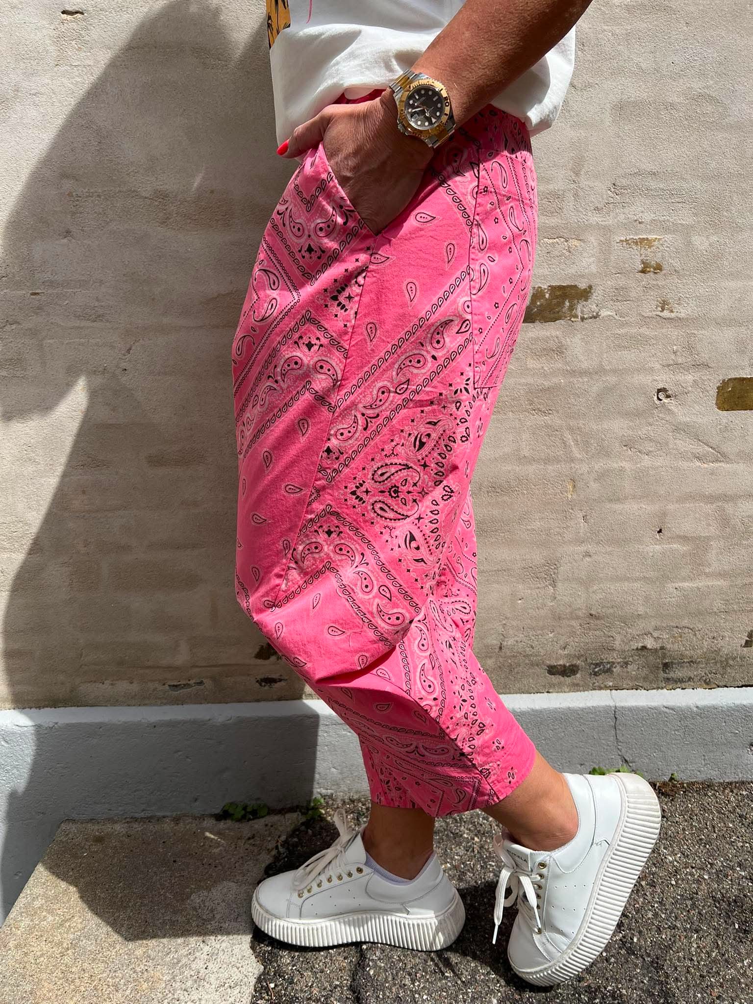Bandana Pants - Pink