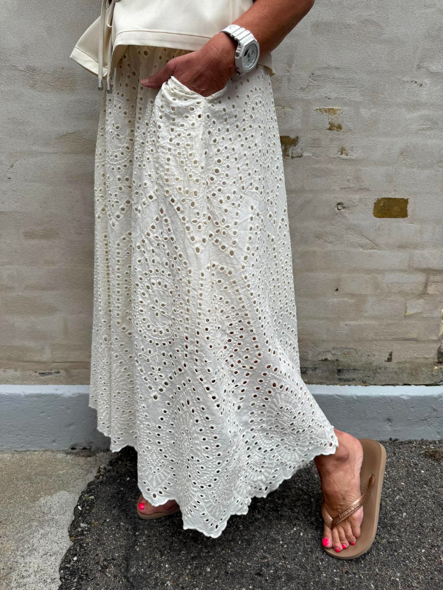 FREY lace skirt - Creme