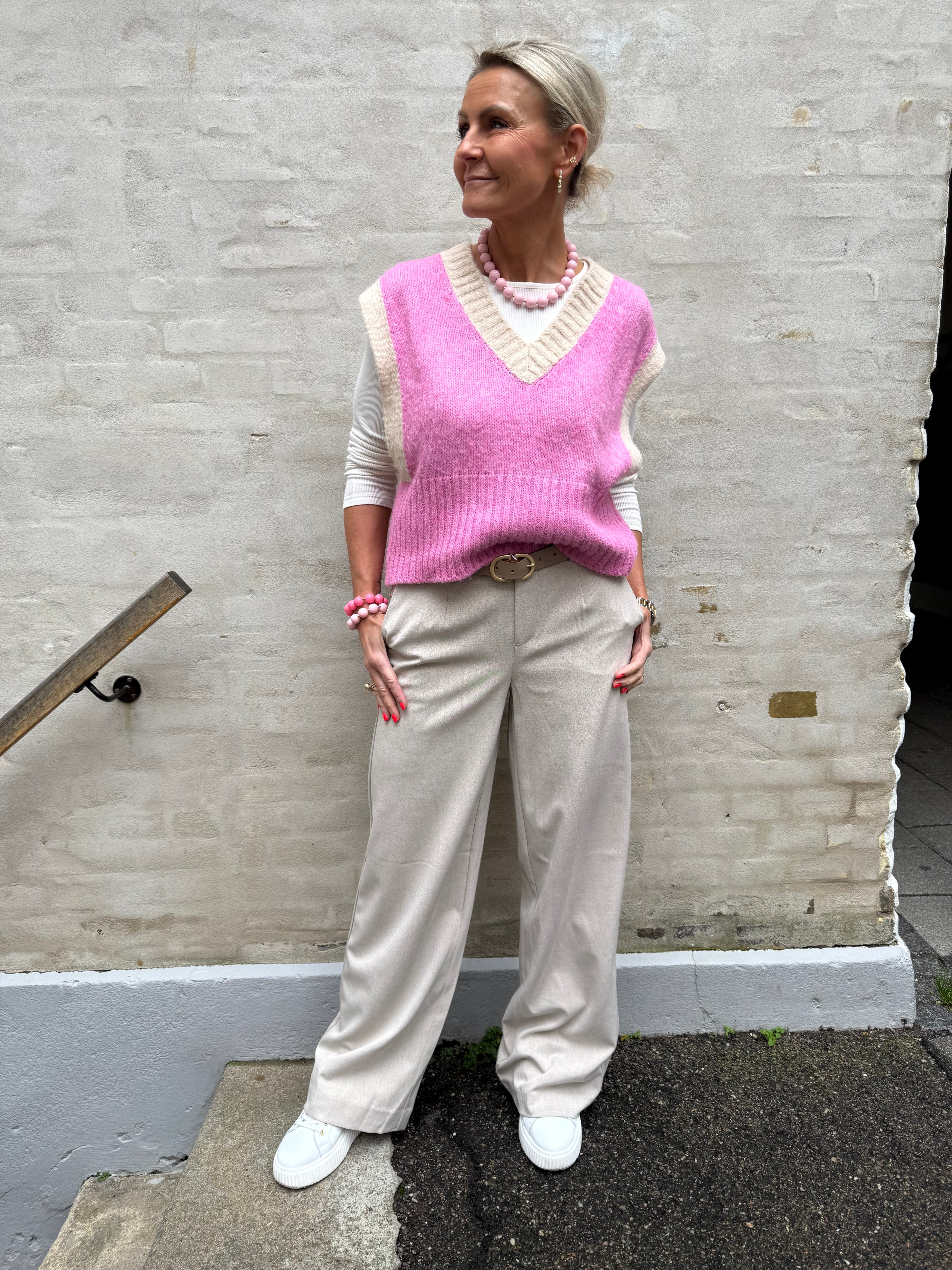 Lisa WIDE pant - Humus Melange