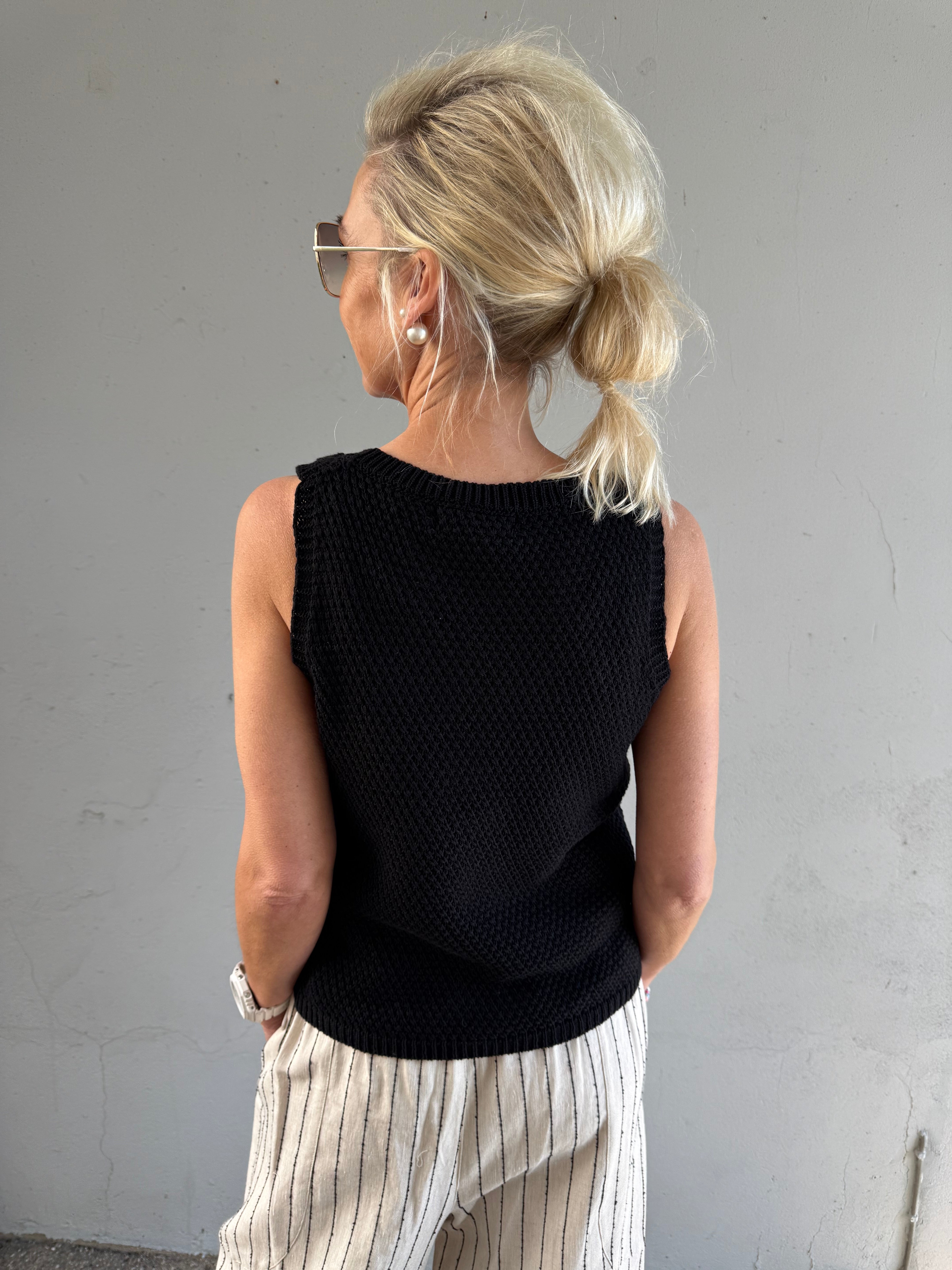 Nayla Knit Top - Black