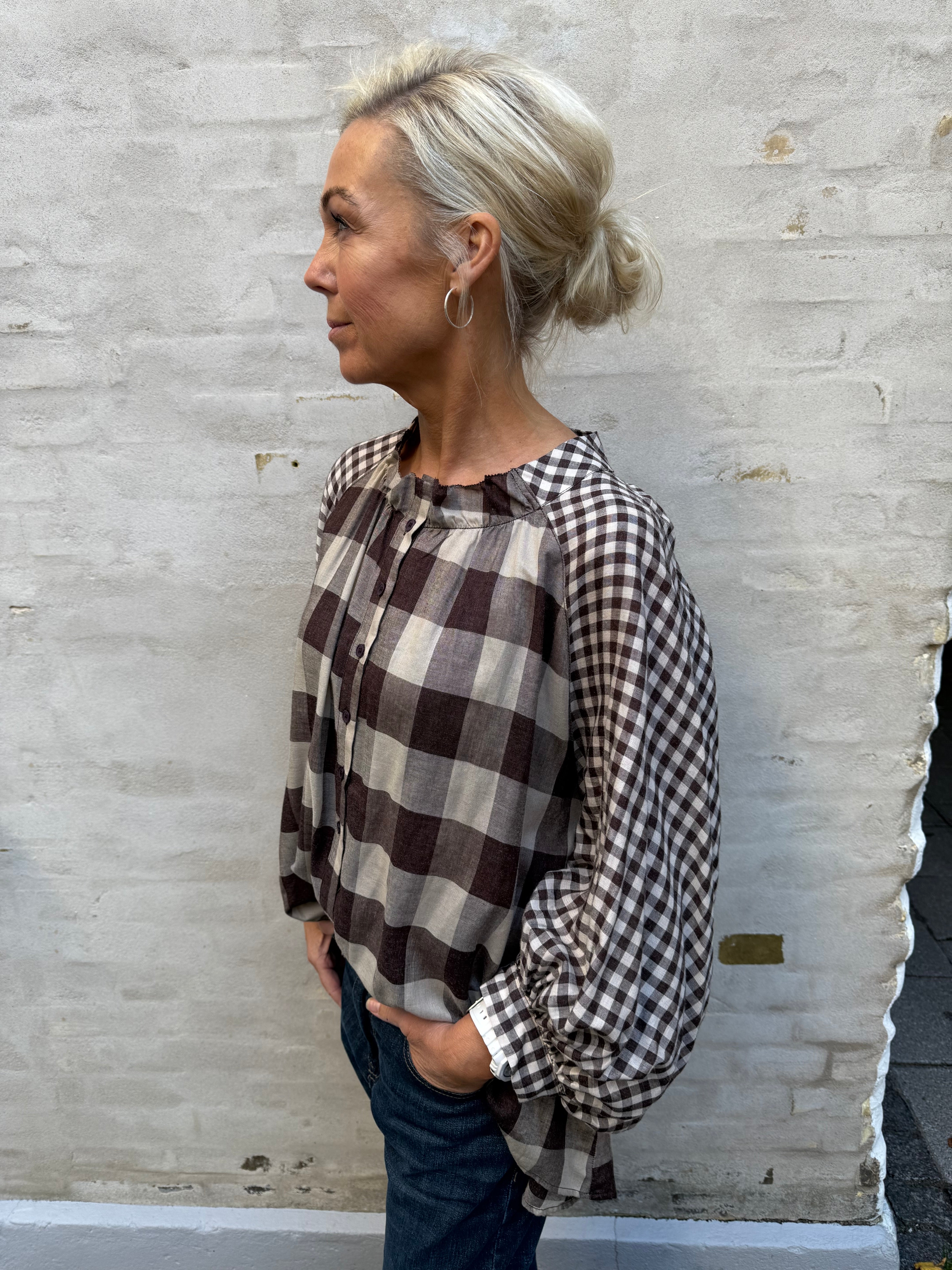 Camica Shirt - Brown Check