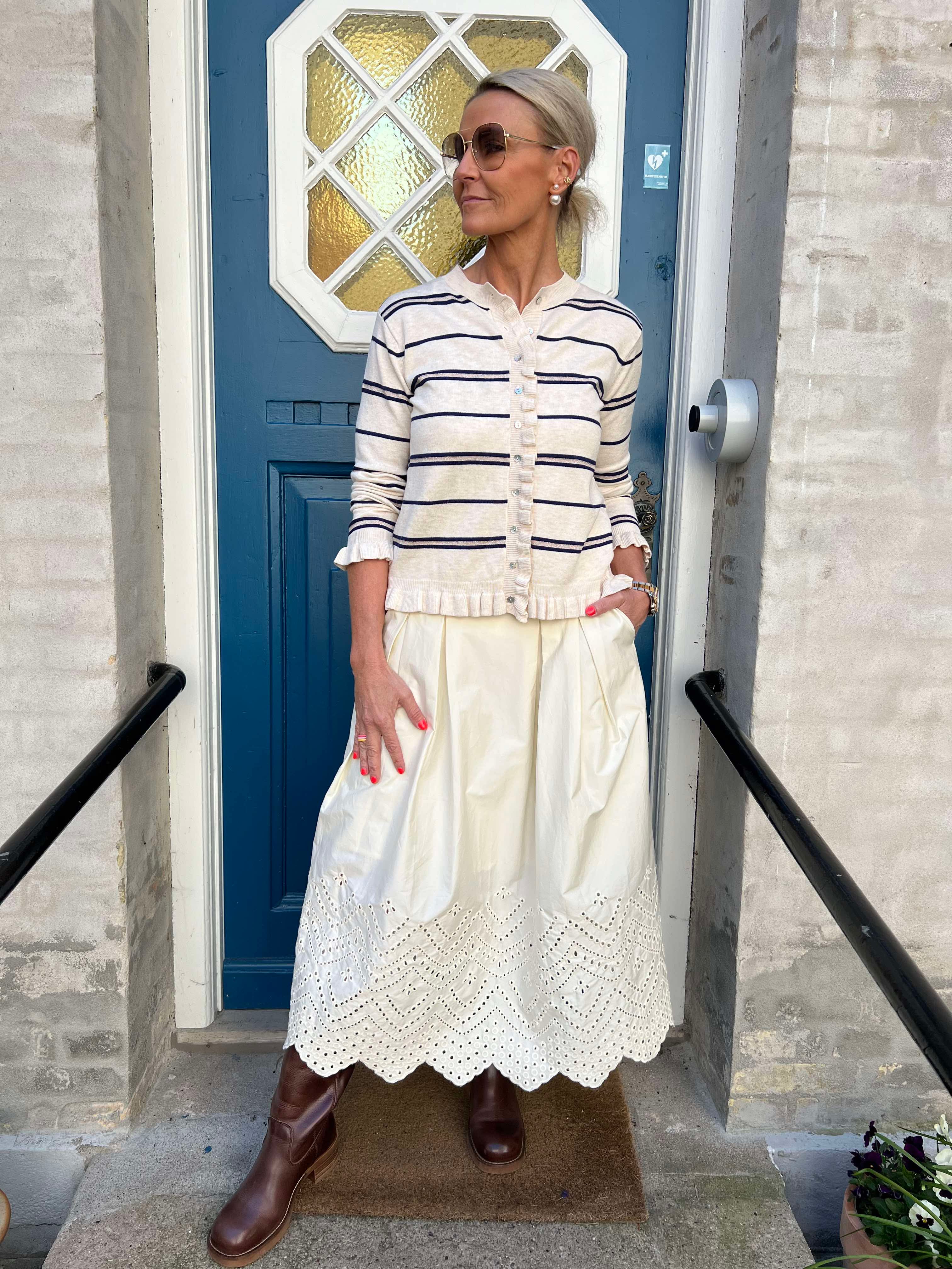 Poppy Anglaise Skirt Bone