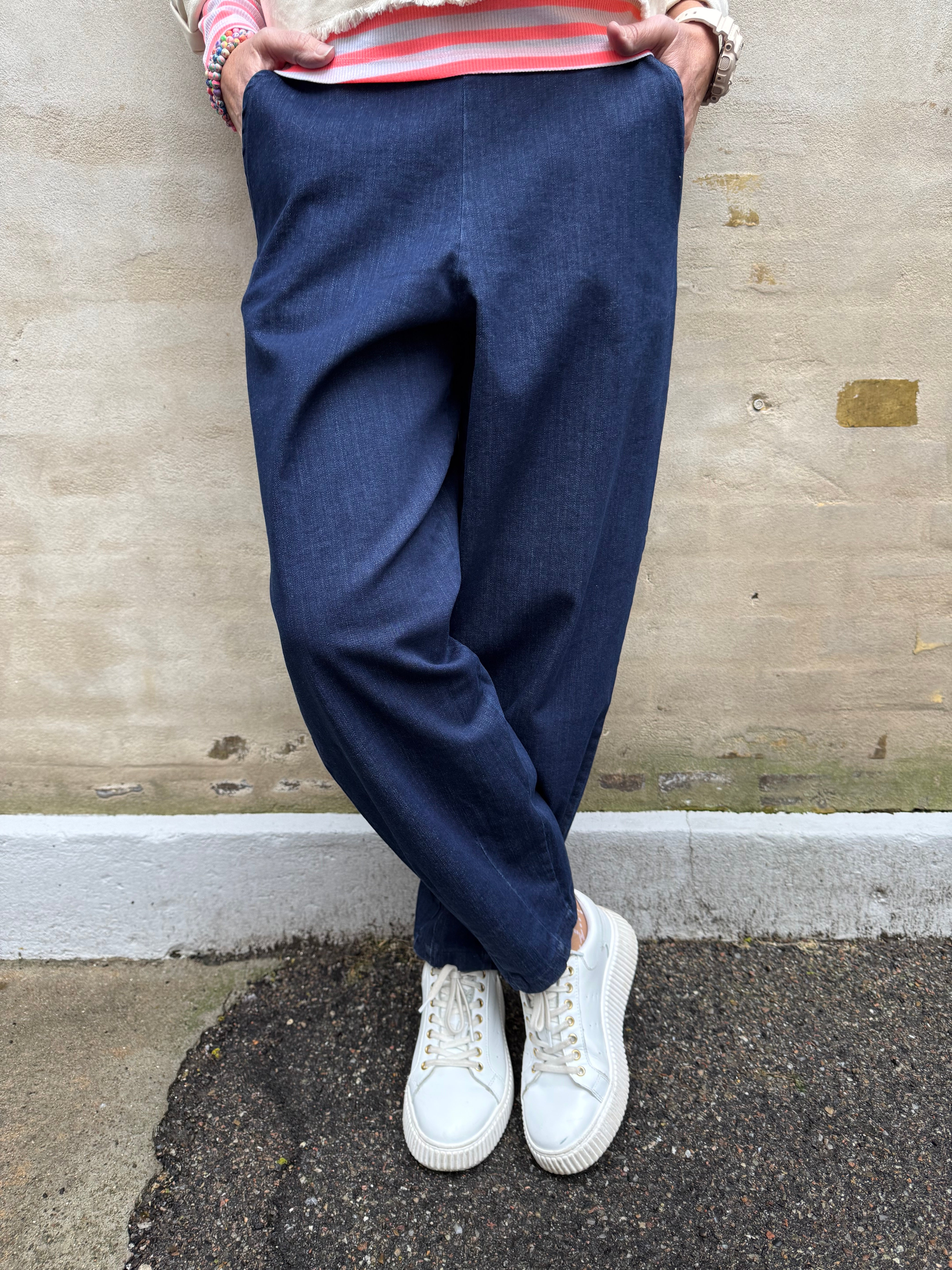 DENICE denim barrel pant - Denim