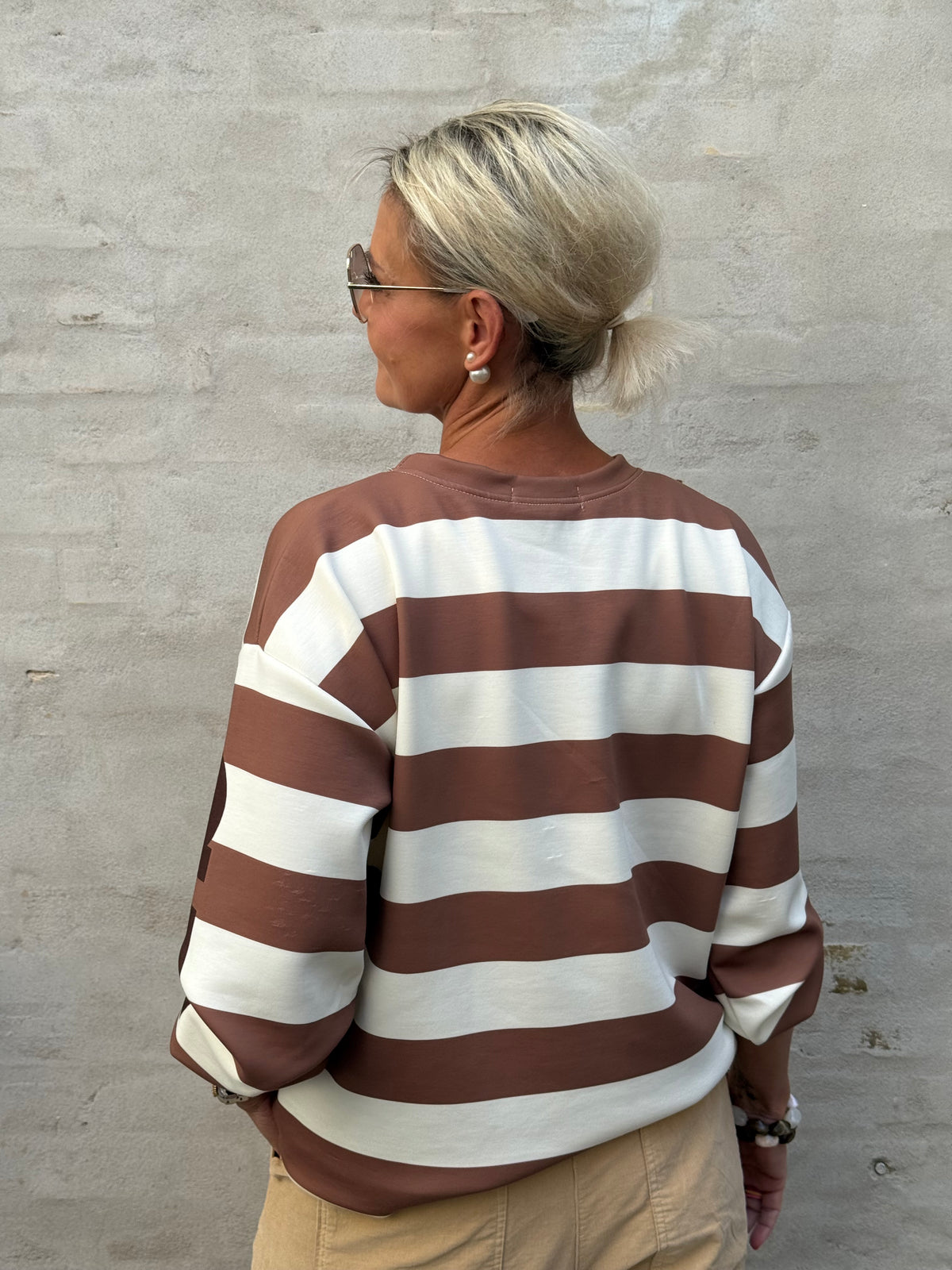 Nerina Sweatshirt - Kamel/Mörkbrun
