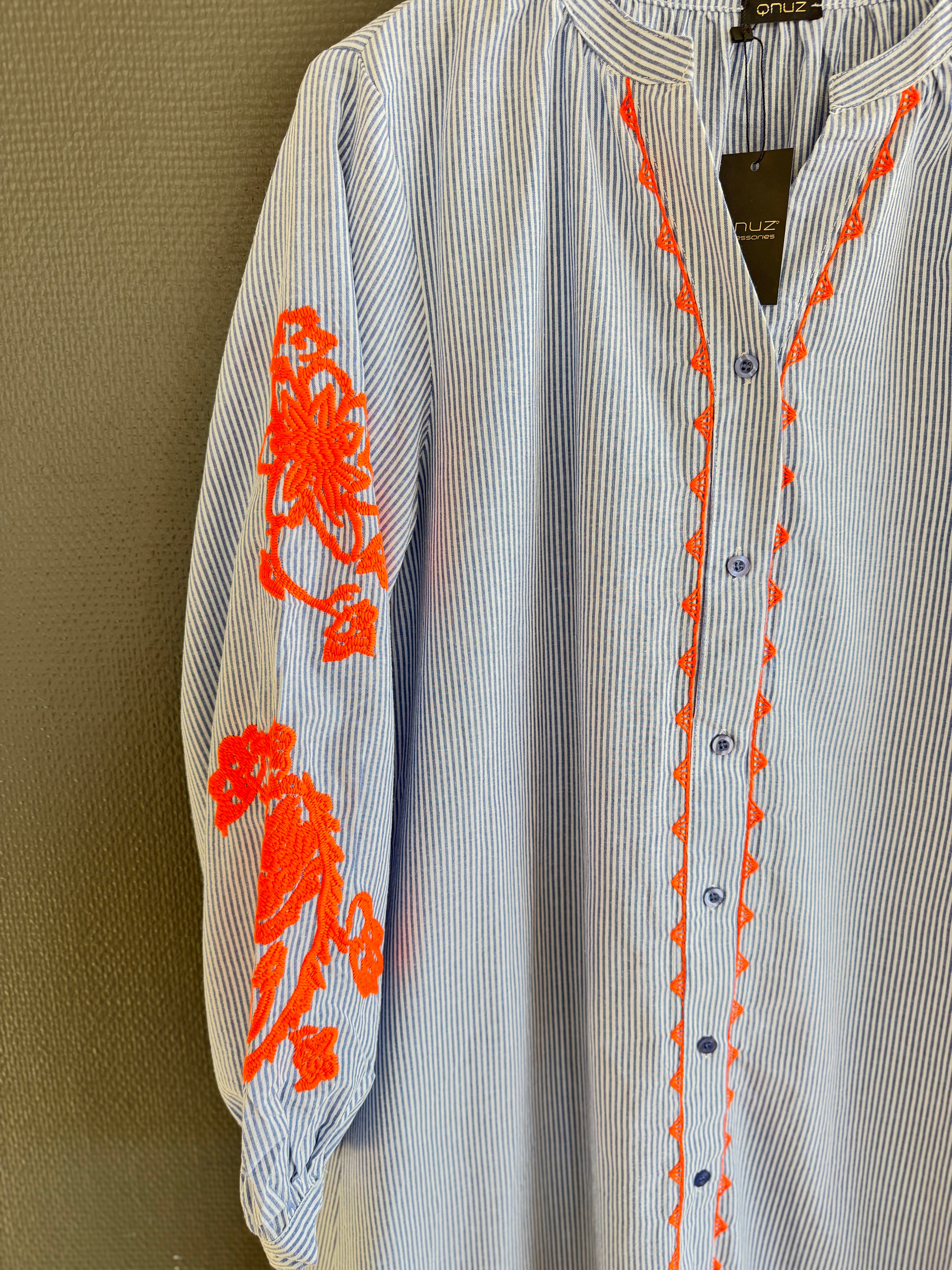 Boheme Dress w. Embrodery Blue