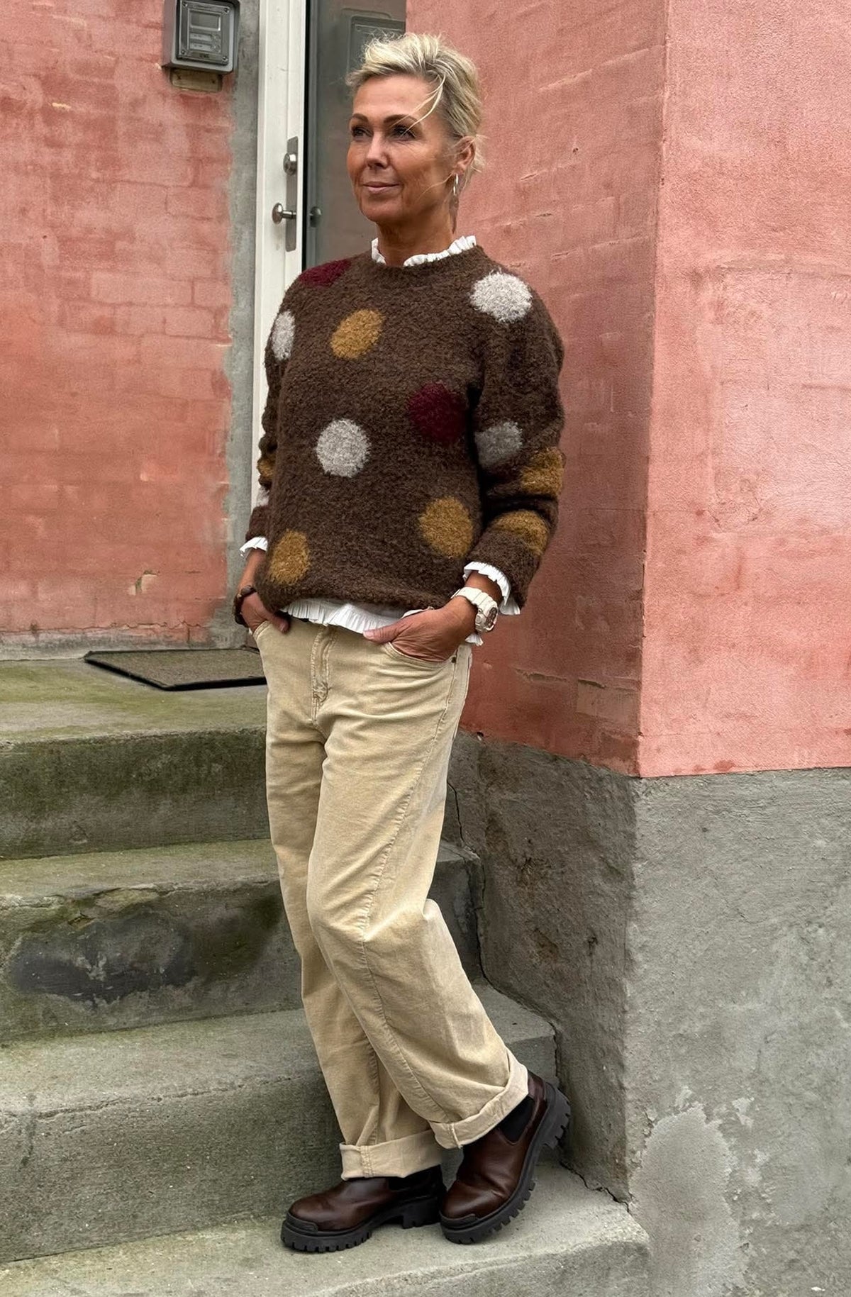 Moffe Corduroy Pants - Beige