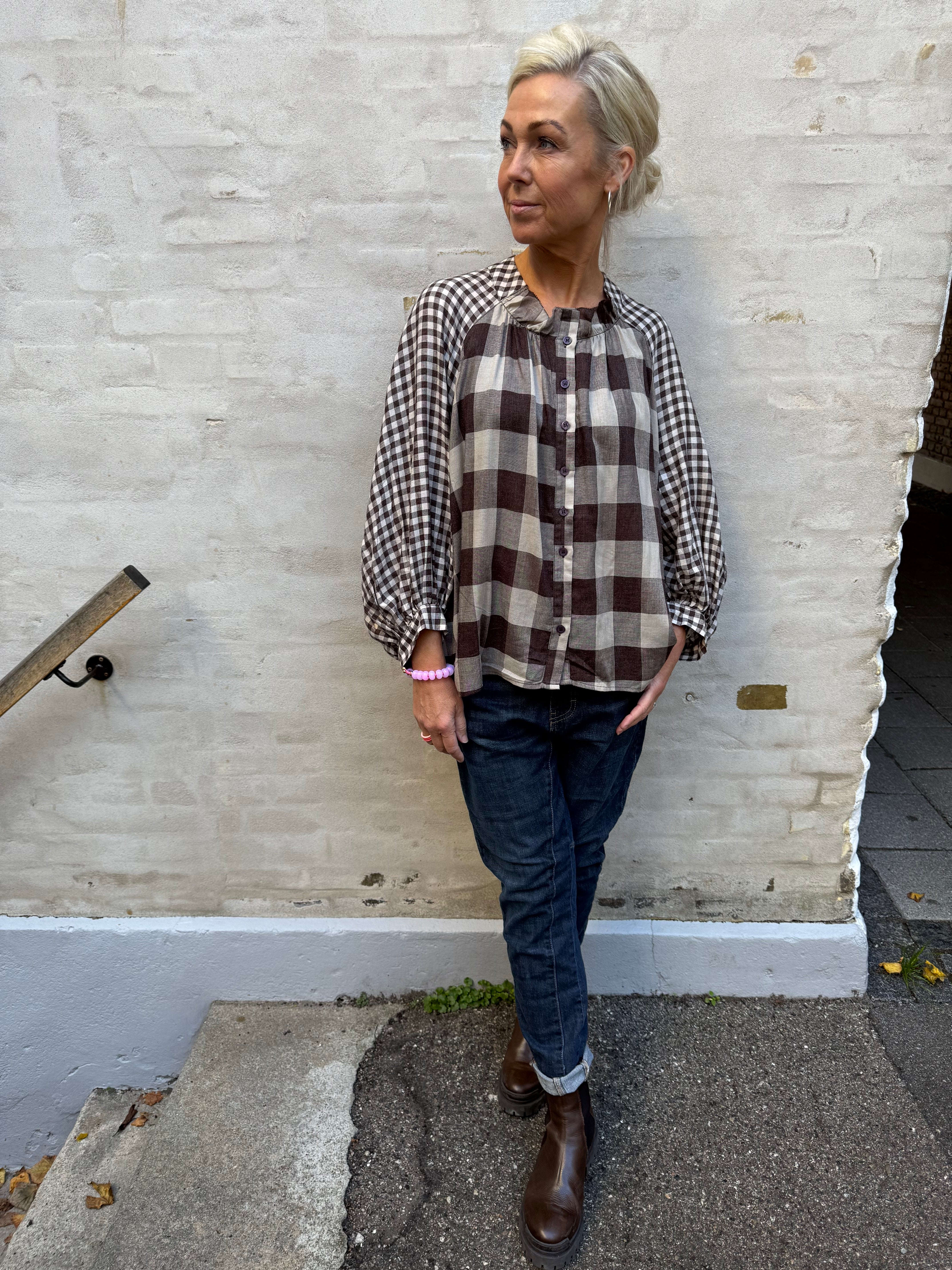 Camica Shirt - Brown Check