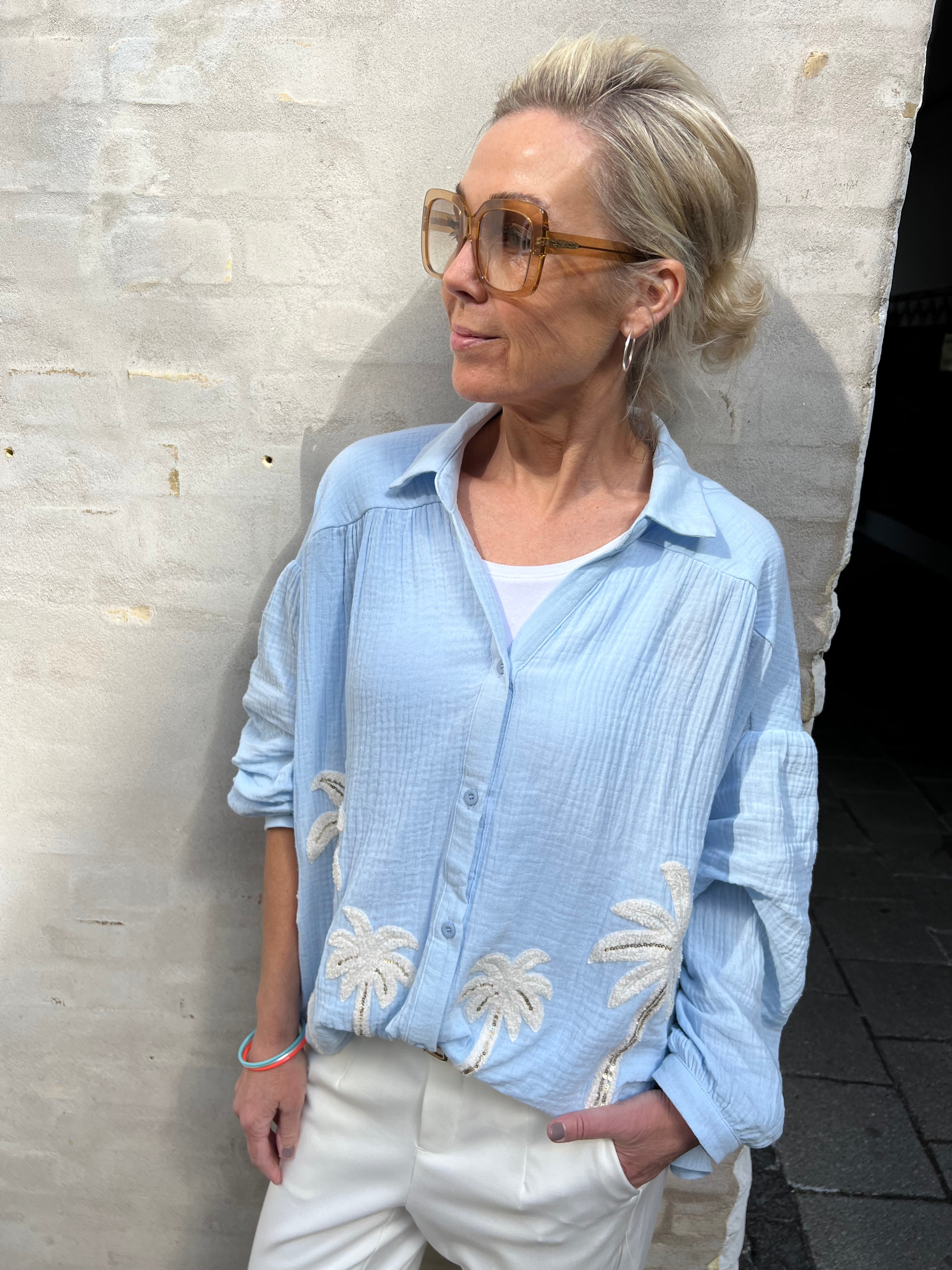 Musy palm shirt blue