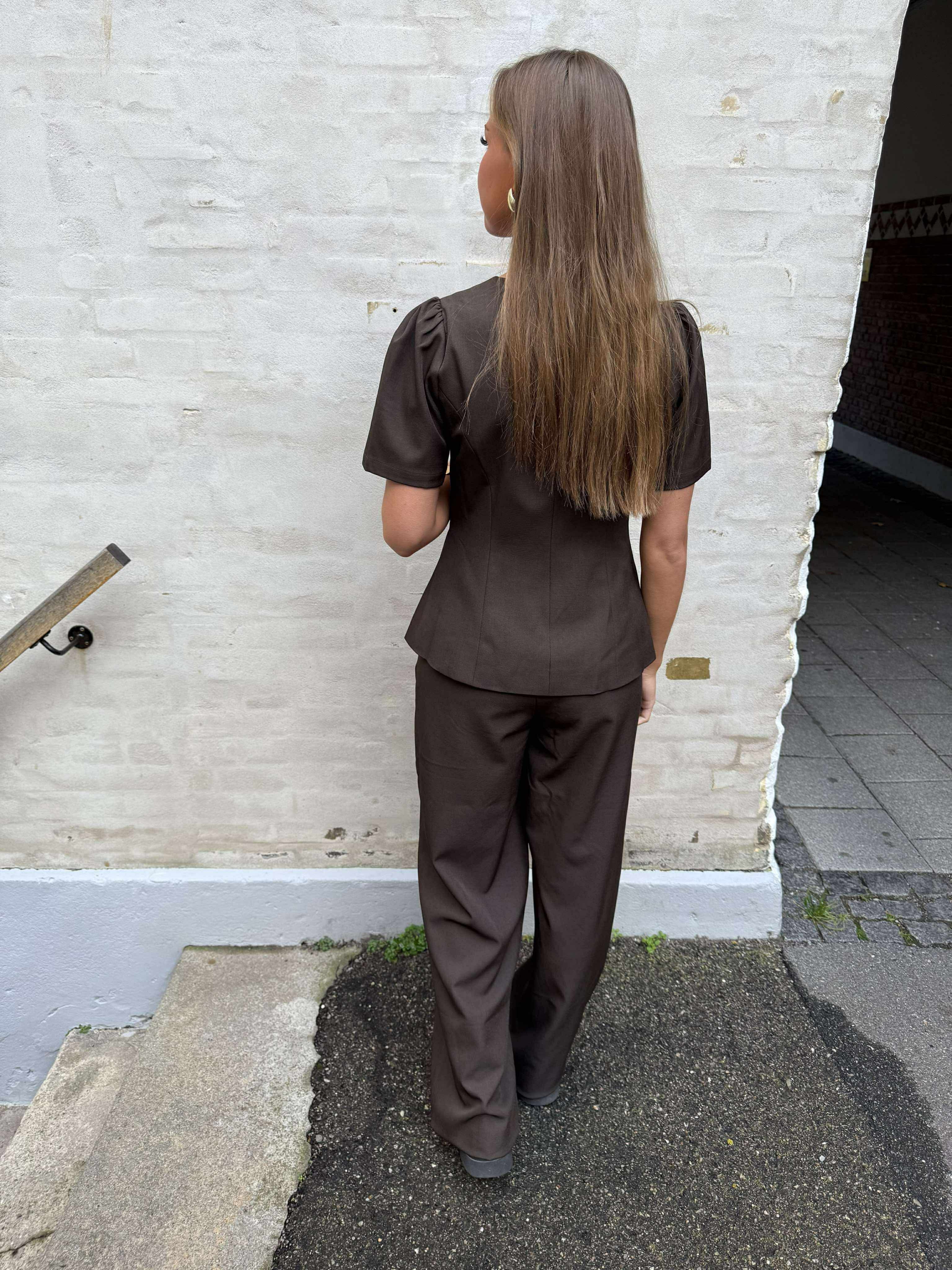 Emmett Structure Pants - Dark Brown