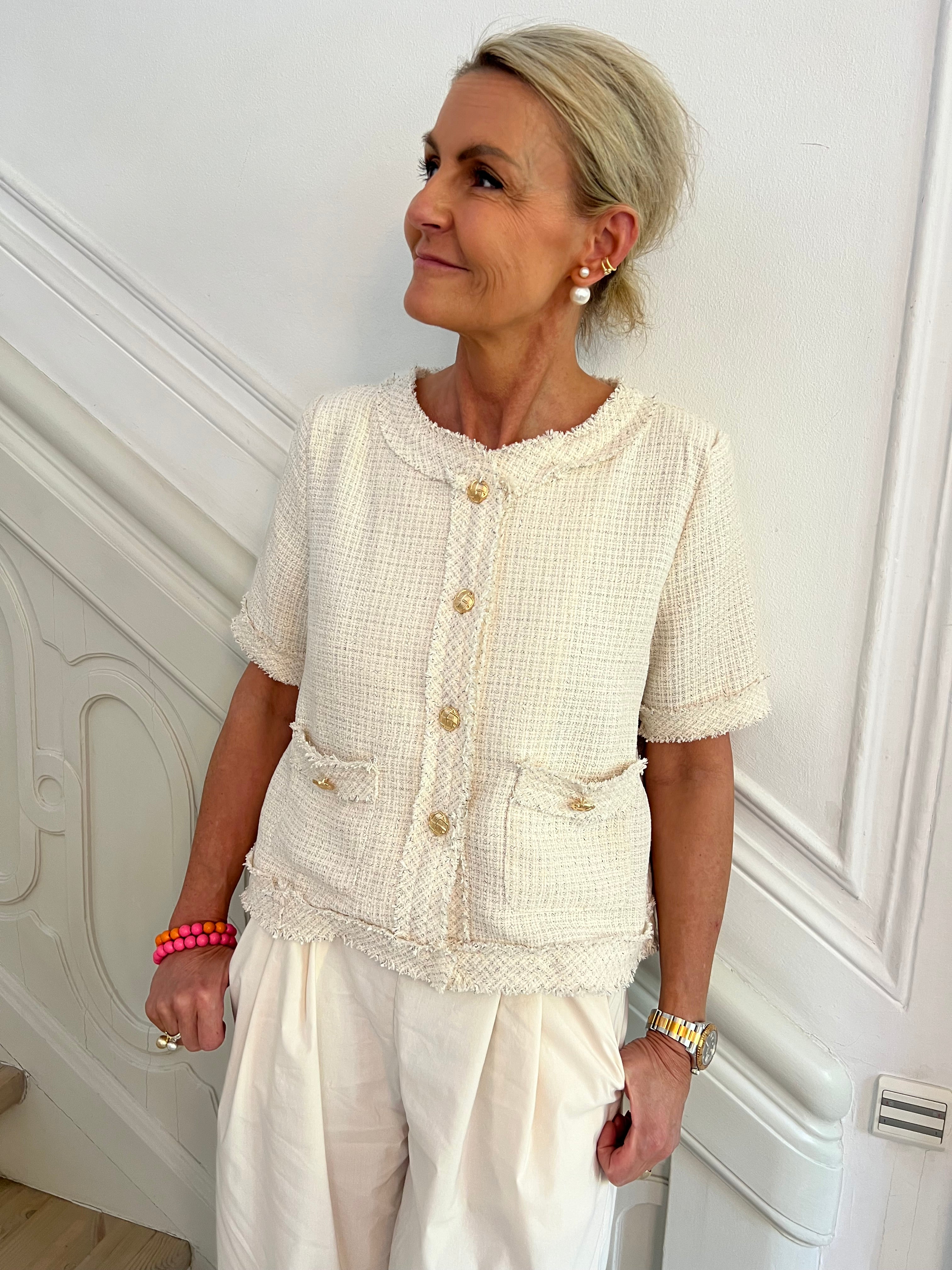 Coco ss jacket ivory