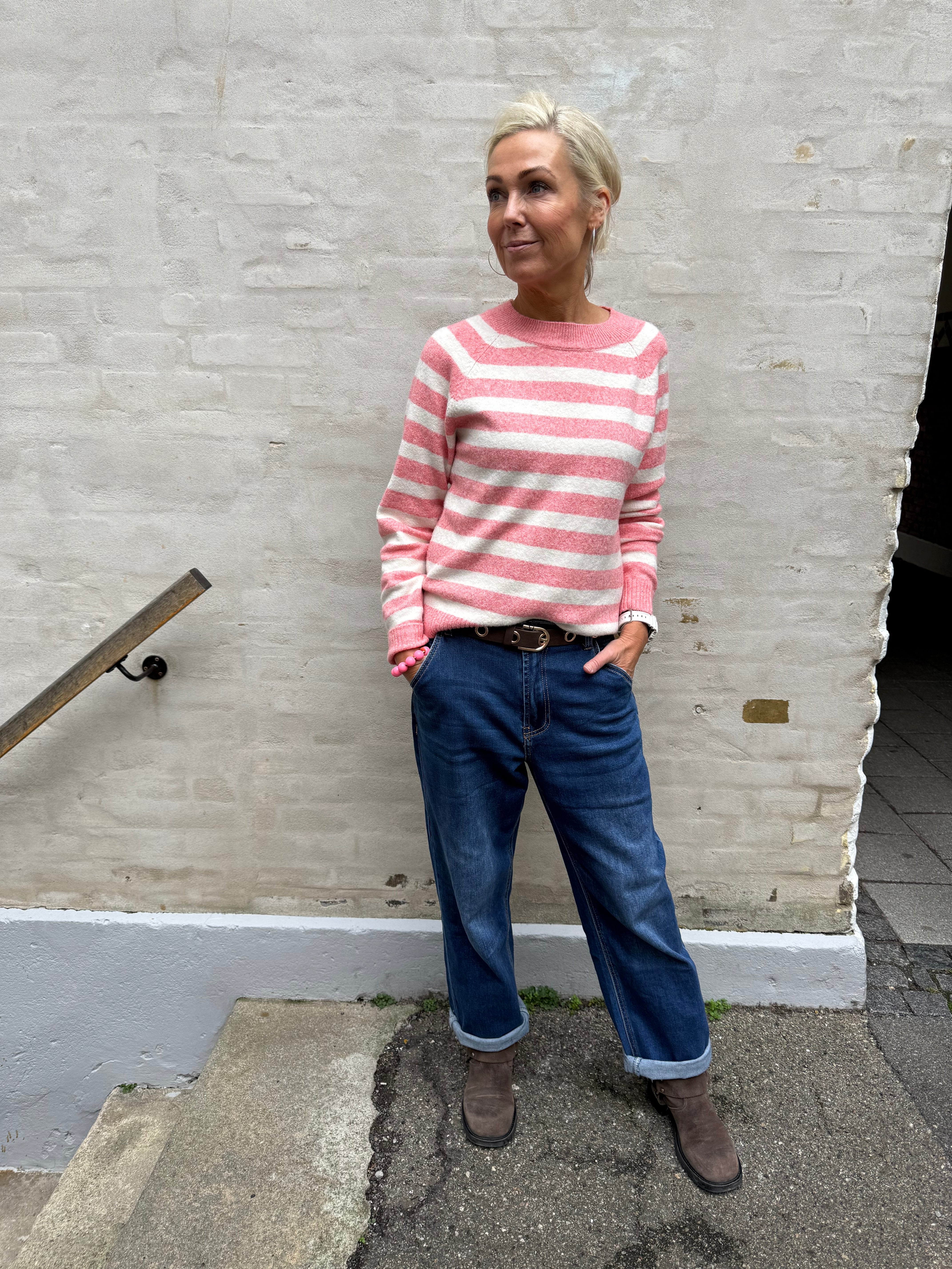 DOFFY O-NECK BLOUSE - Coral Paradise/BIRCH