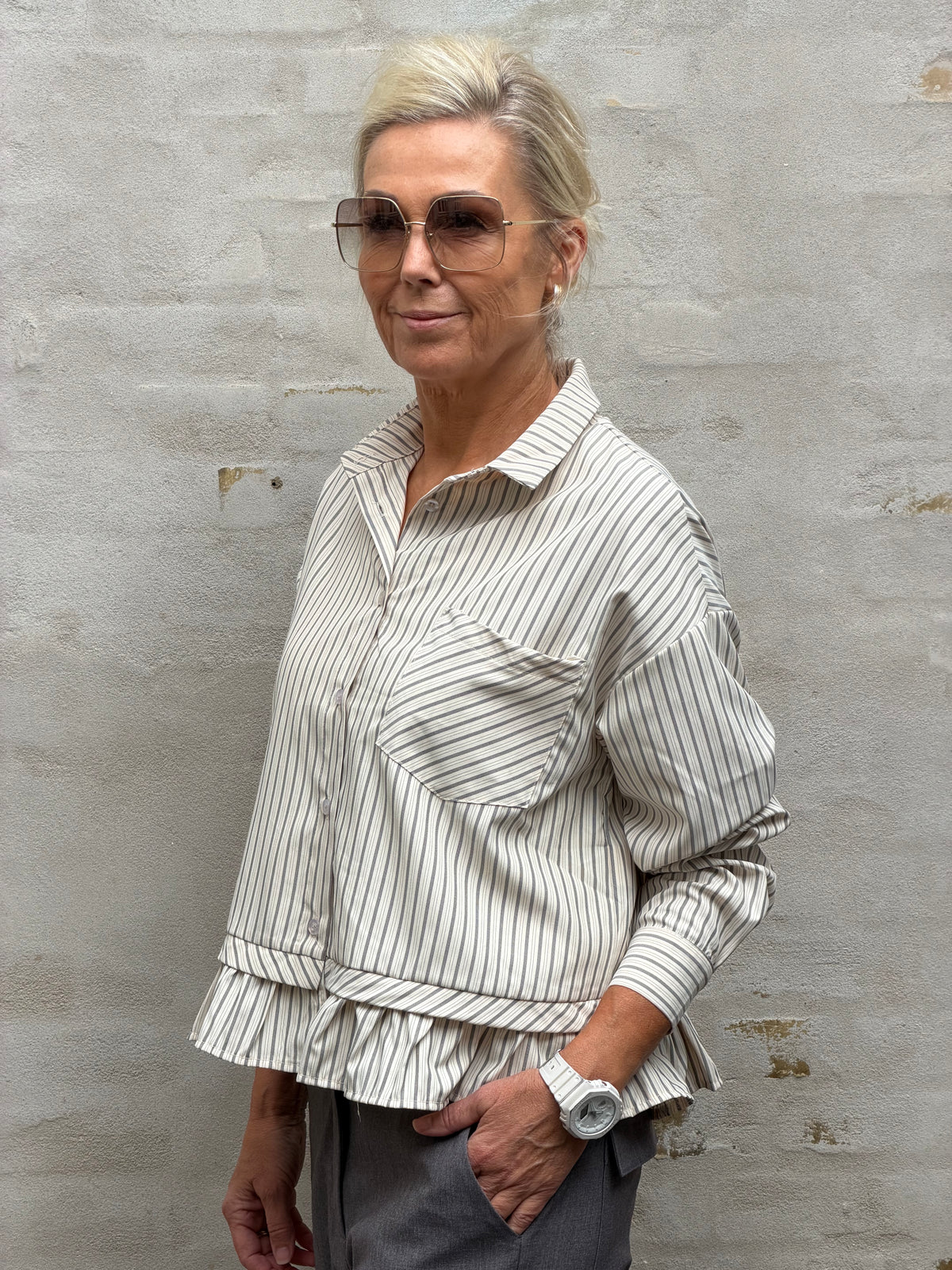 Stessi Shirt - Off White/Black