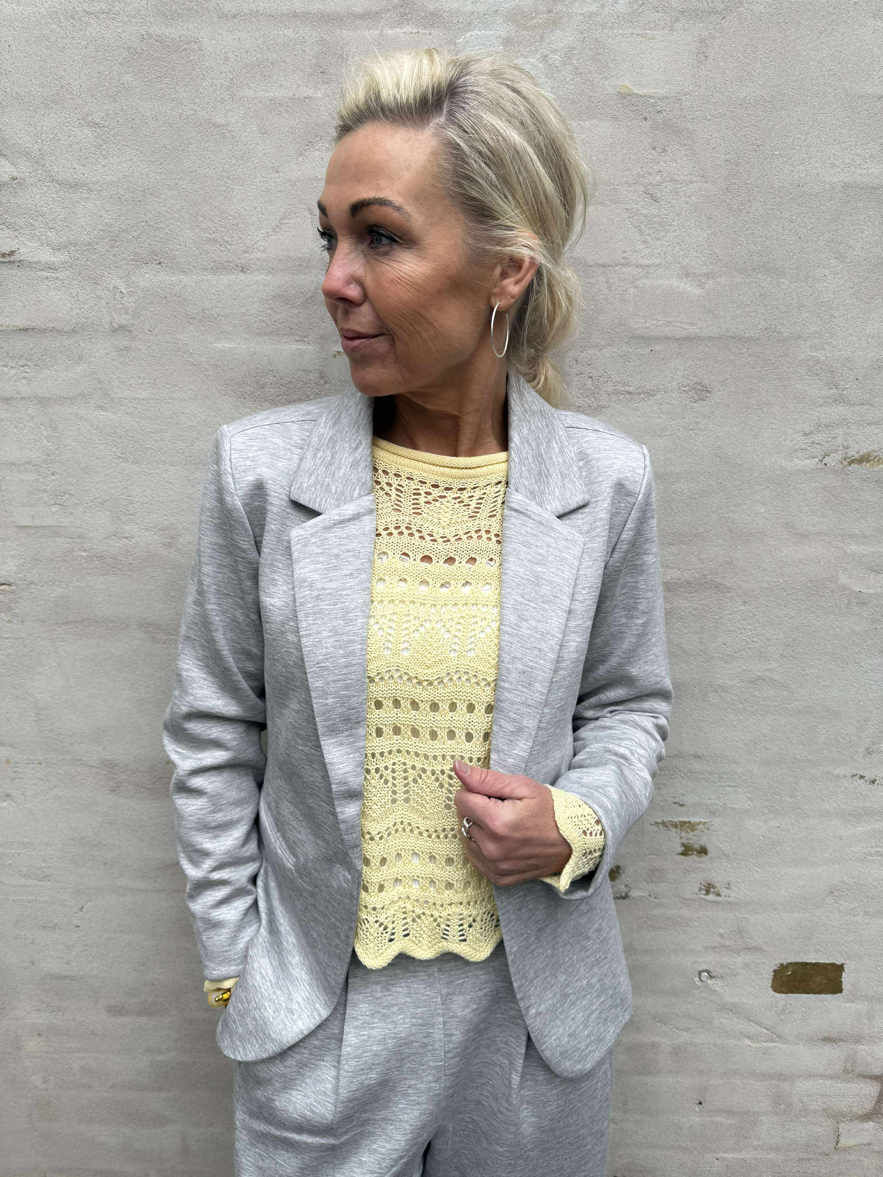 Buka Blazer - Light grey melange