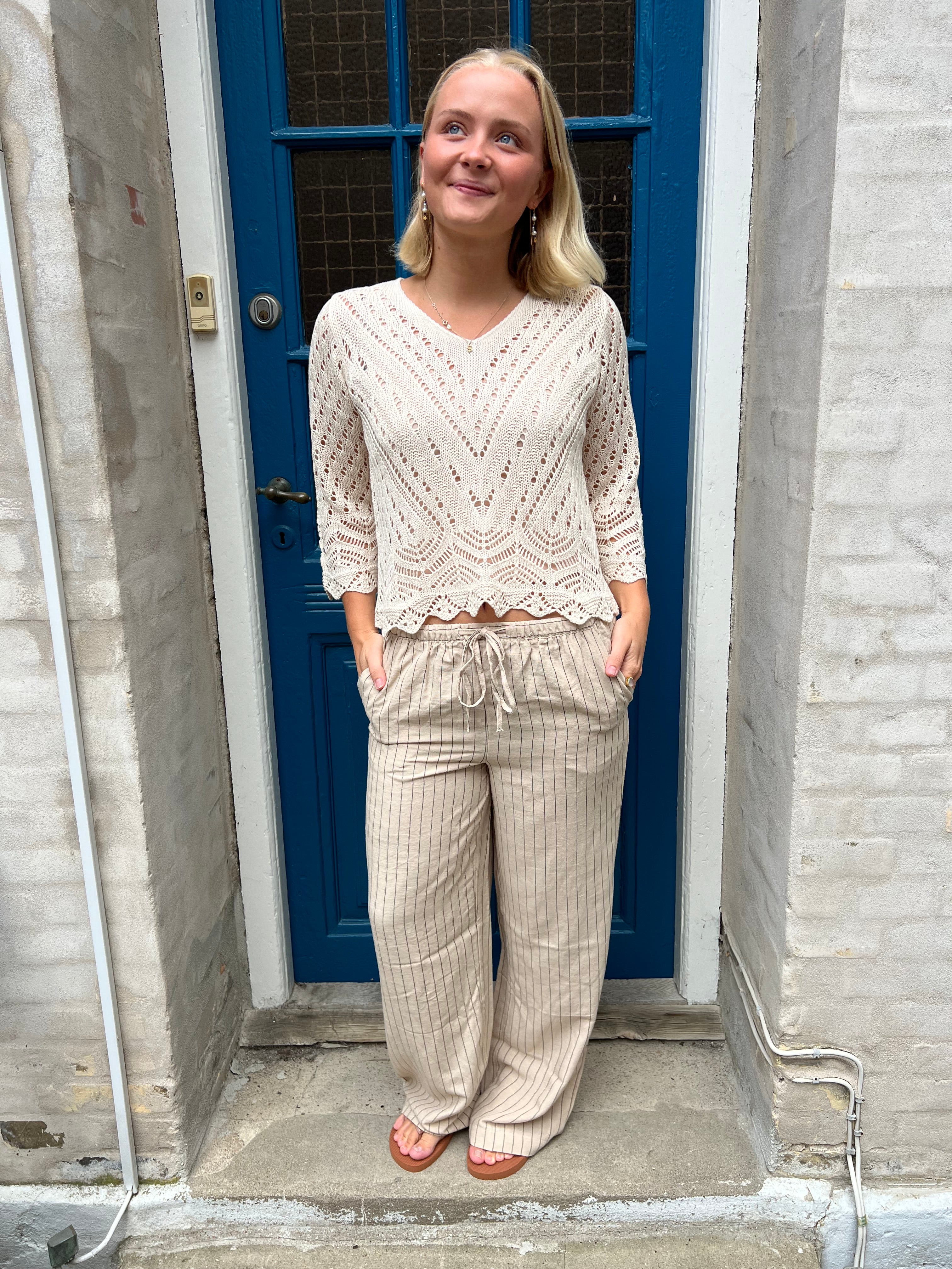 New Sun Cropped Pullover Tapioca