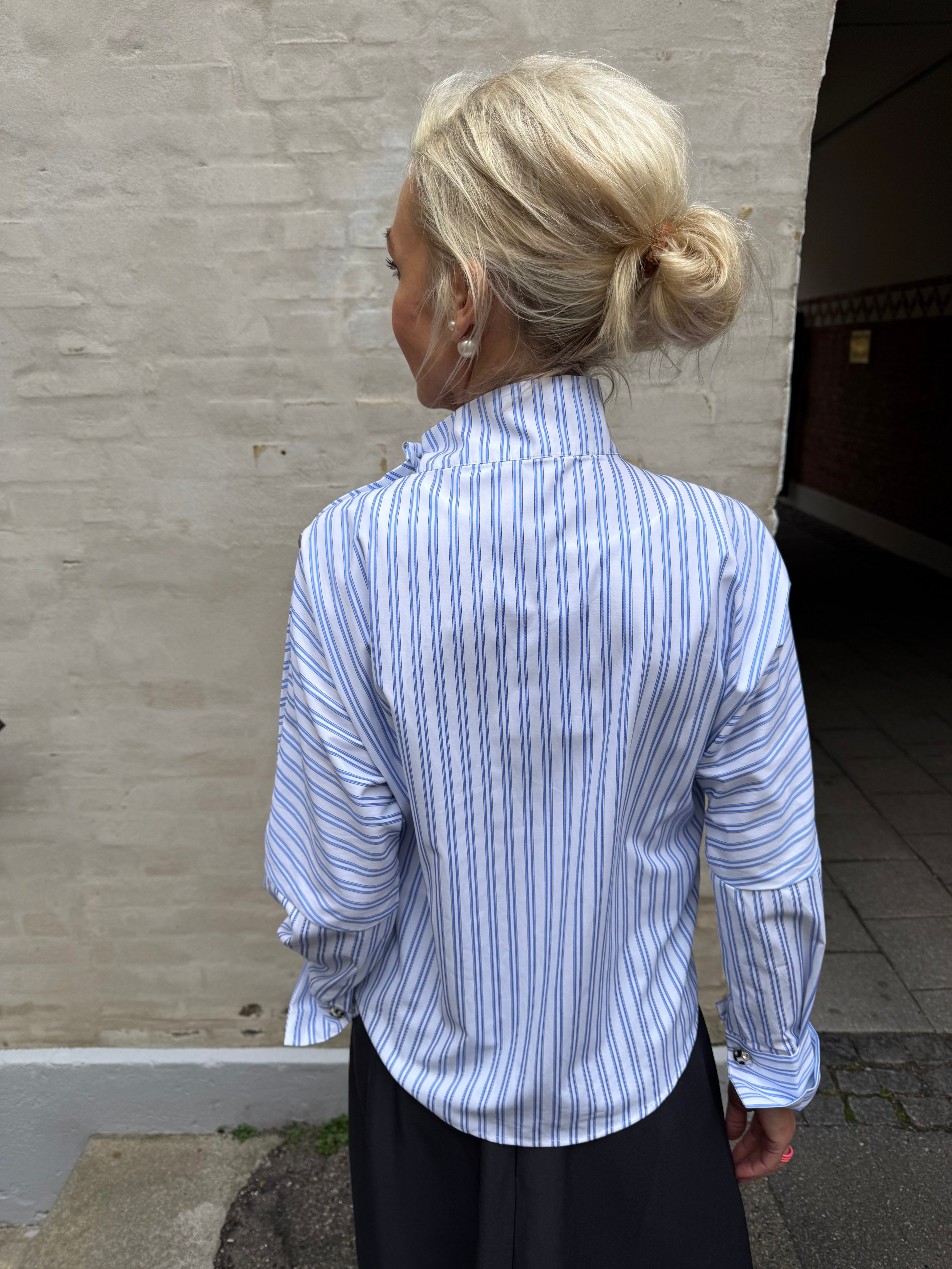 DevinCC AsymCC Button Blouse - Blue