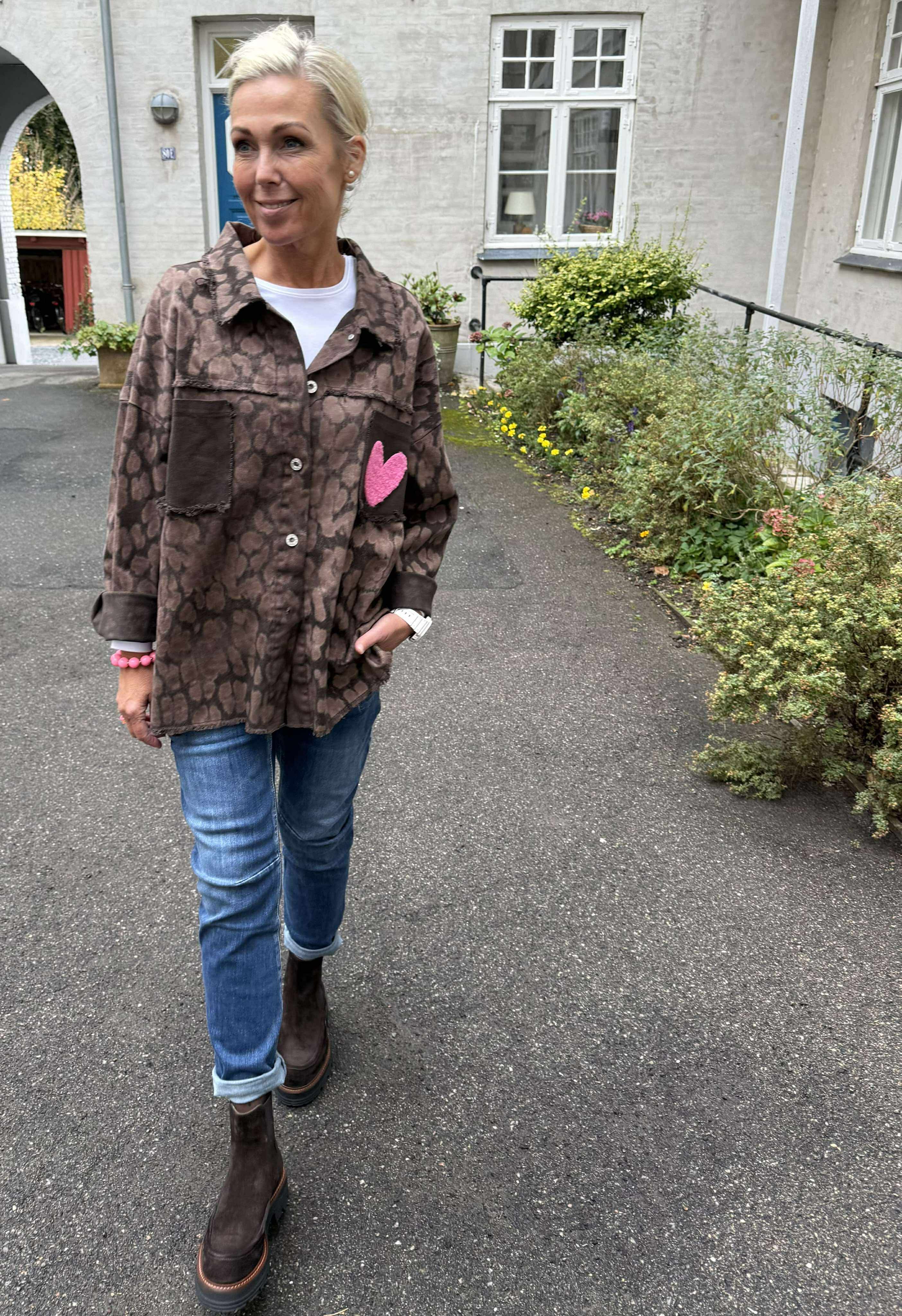 Rock & Love Shirt - Brown Leo