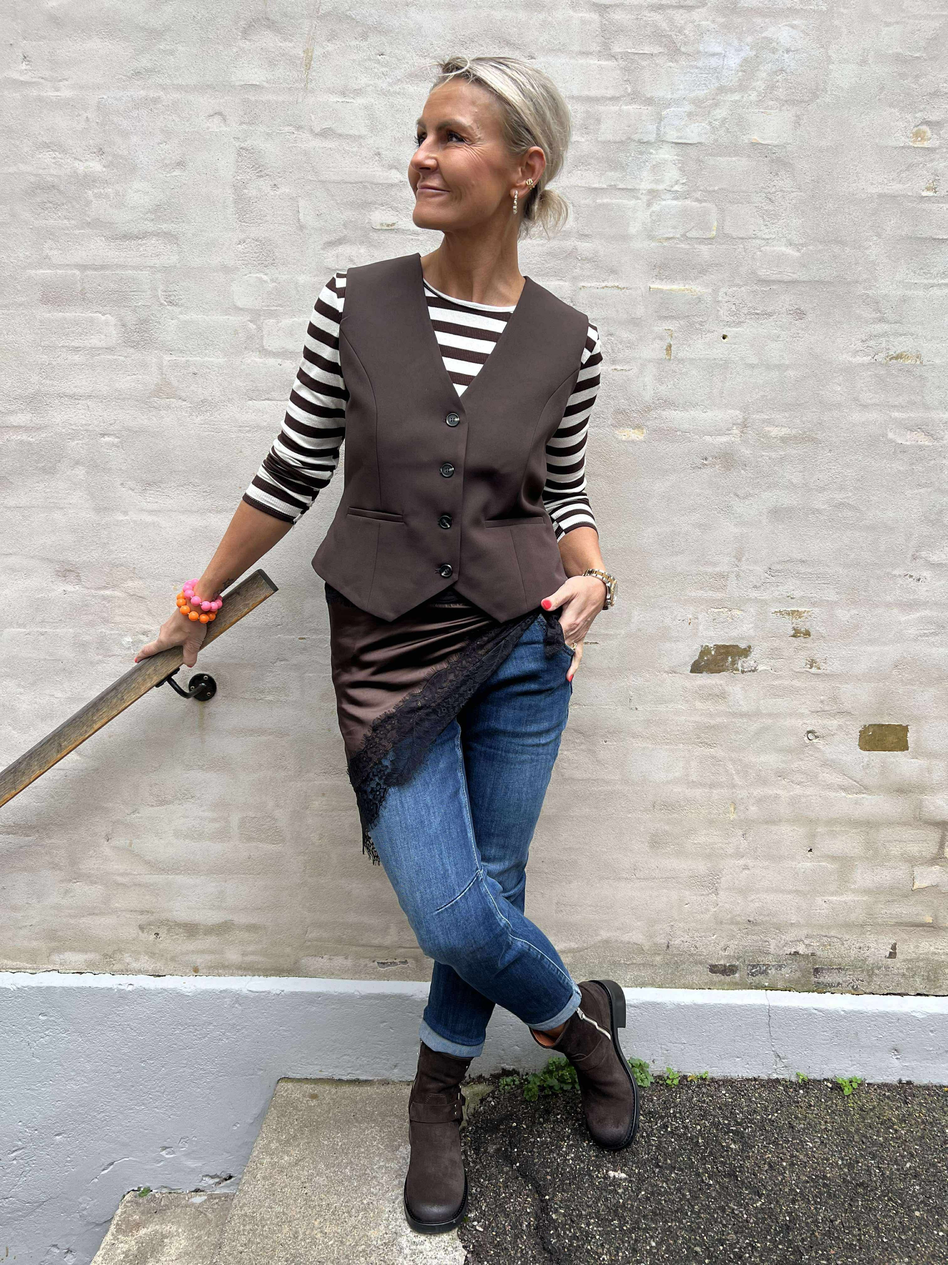 Blonde Tørklæde - Brown