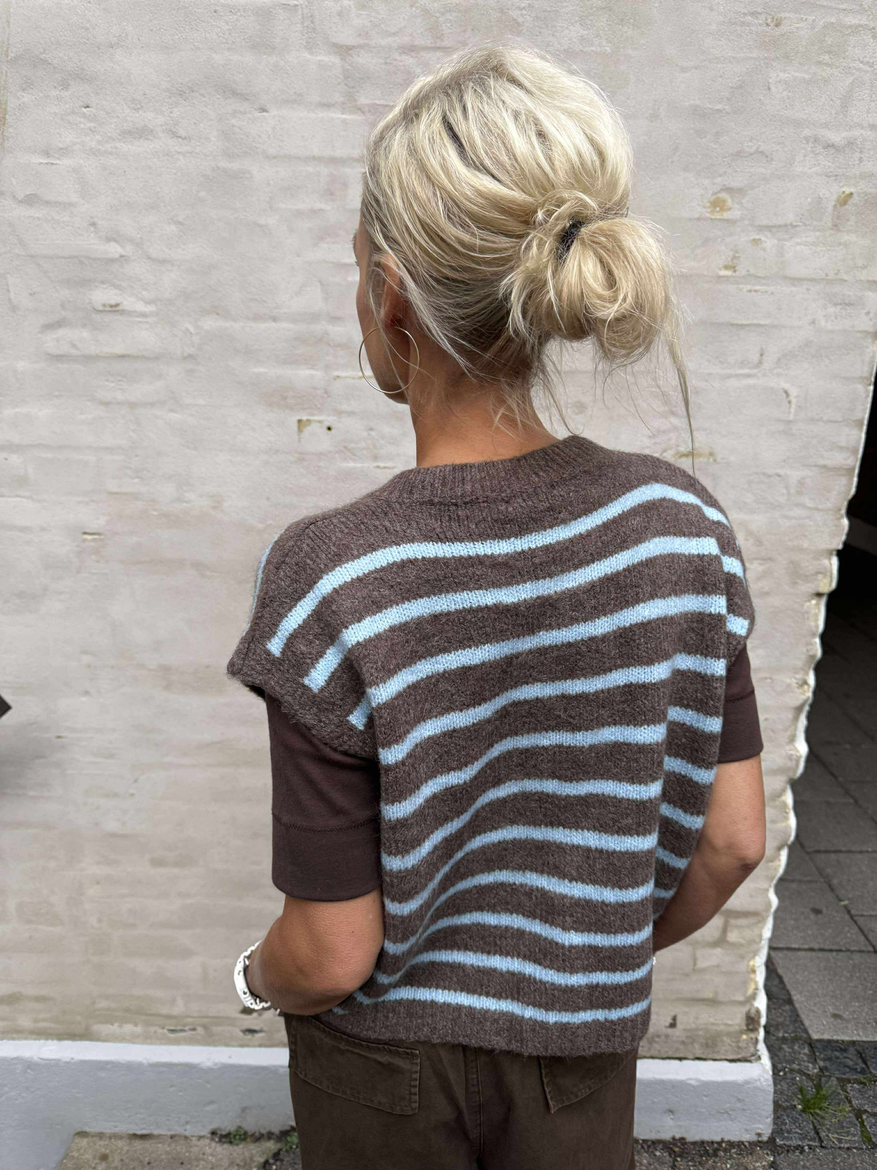 Vigga Knit Vest - Mocca/Jeans