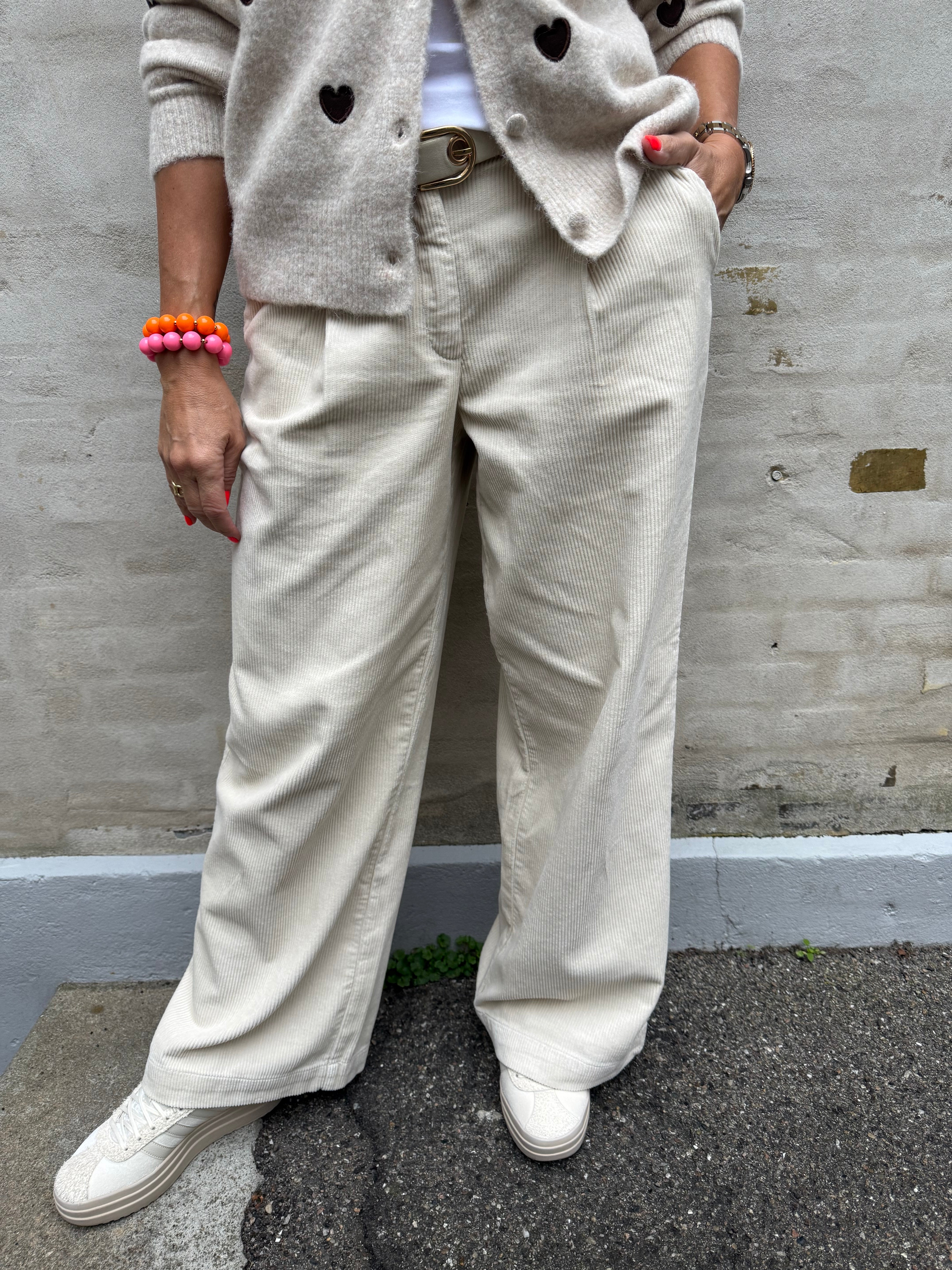 SHIRAZ ASHER HW WIDE PANT - Moonbeam
