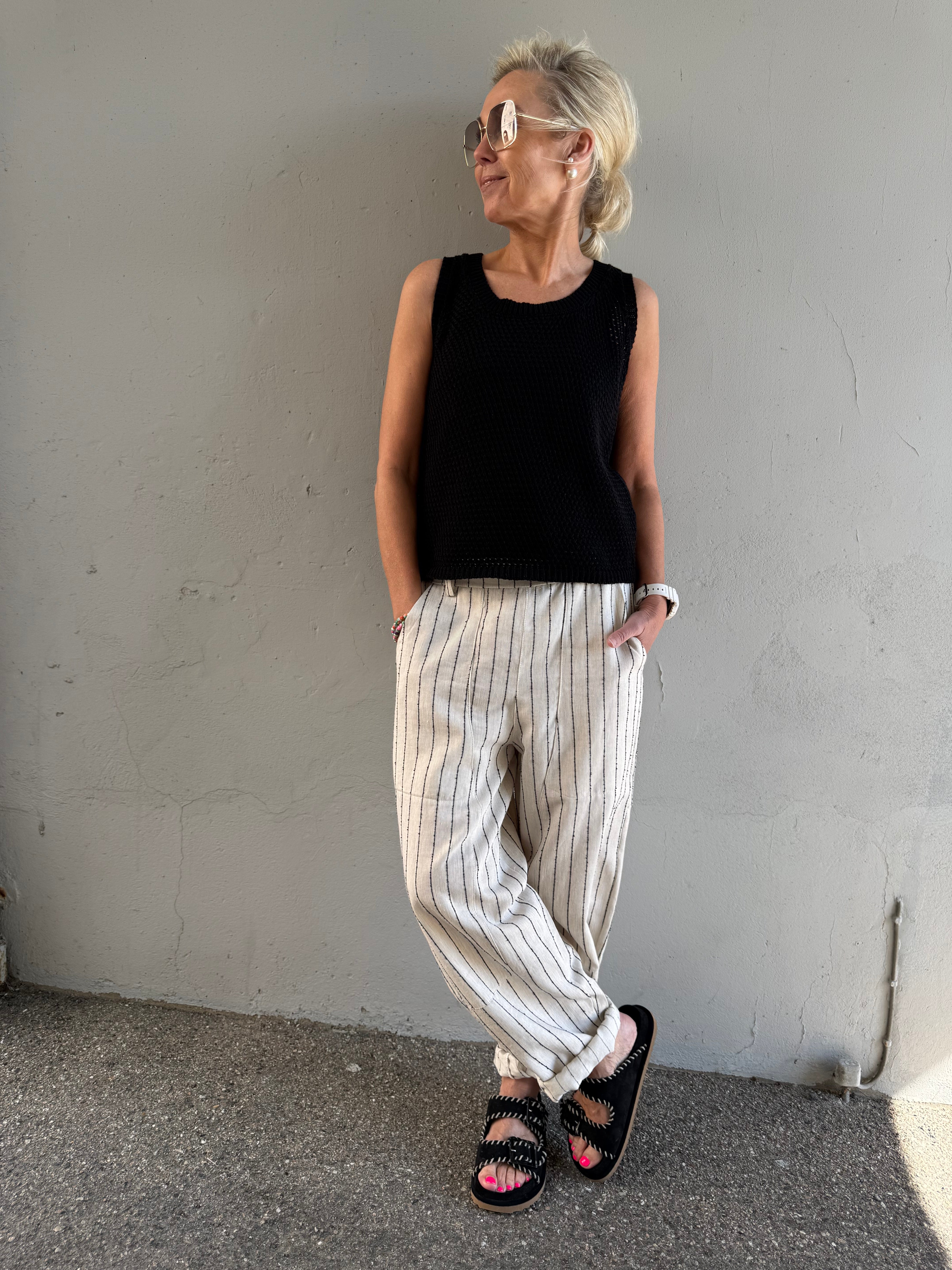 Nayla Knit Top - Black