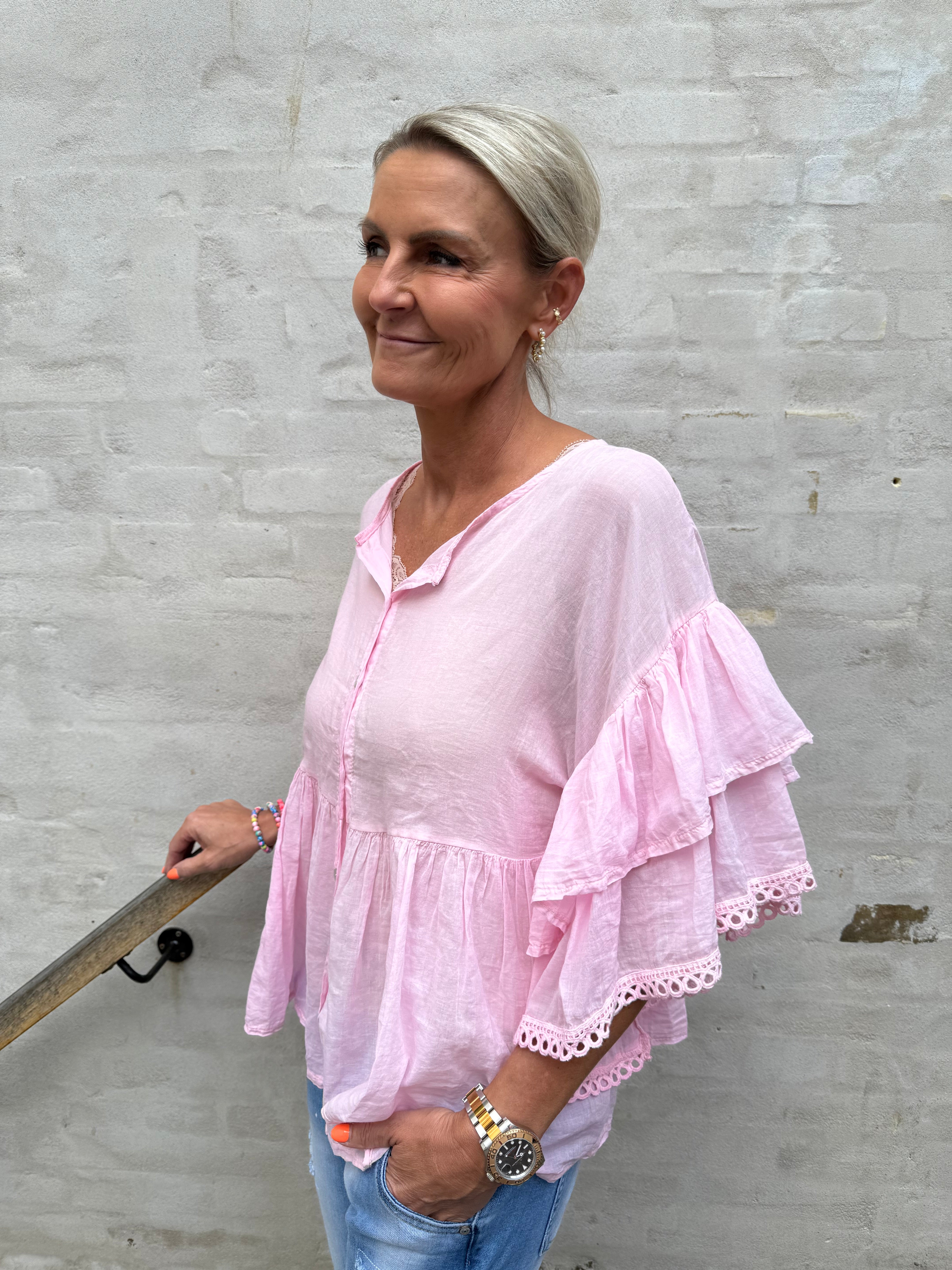 Rosita Skjorte bluse - Pink