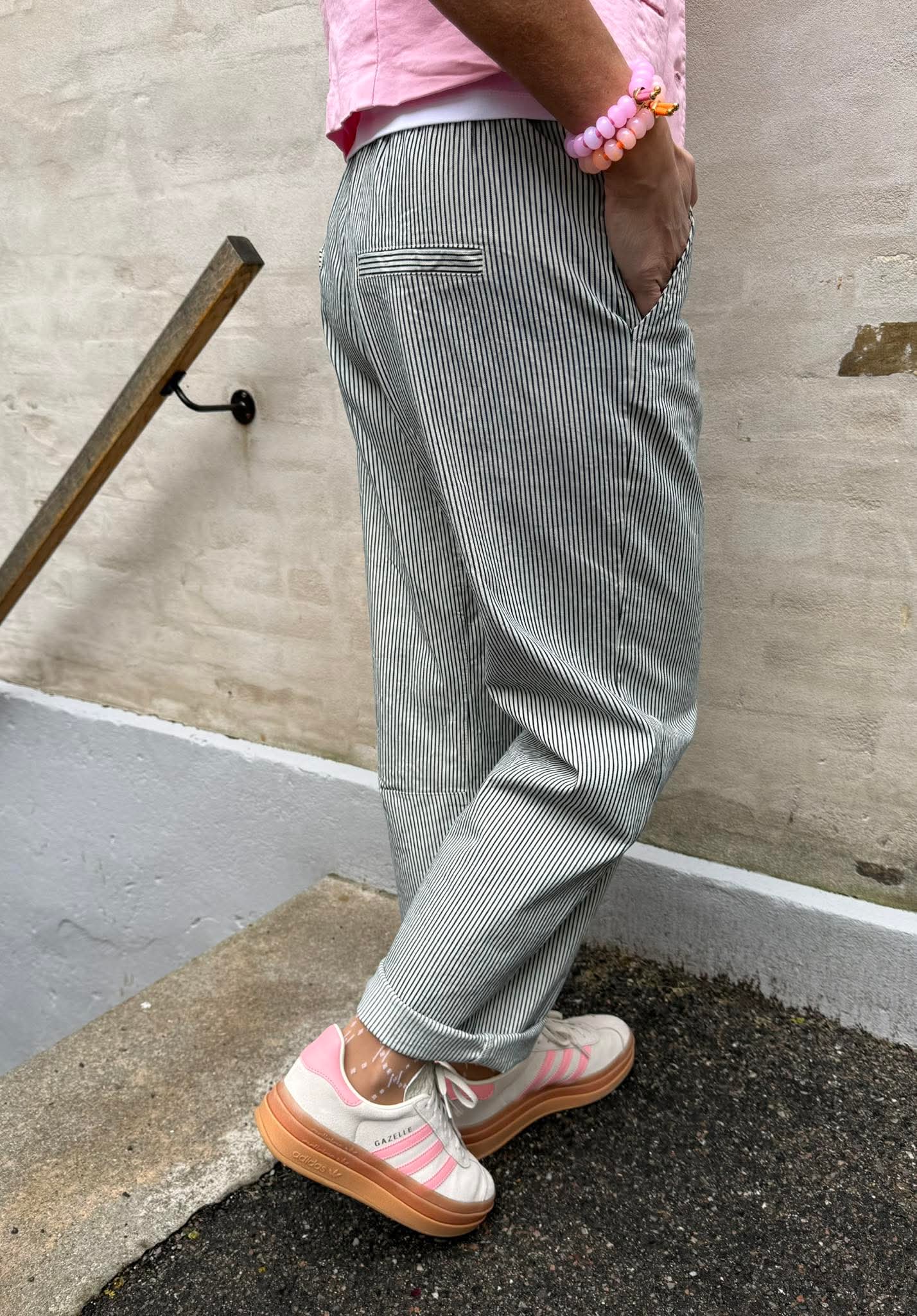 Loui Randiga byxor - Svart/Vit