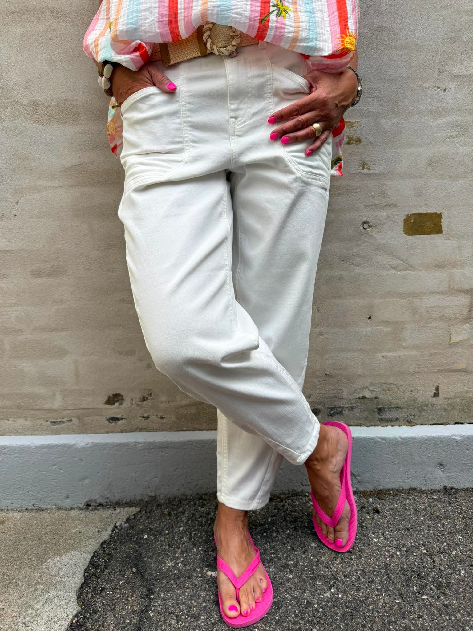 Karlie Barrel High Waist - Äkta ljusblå