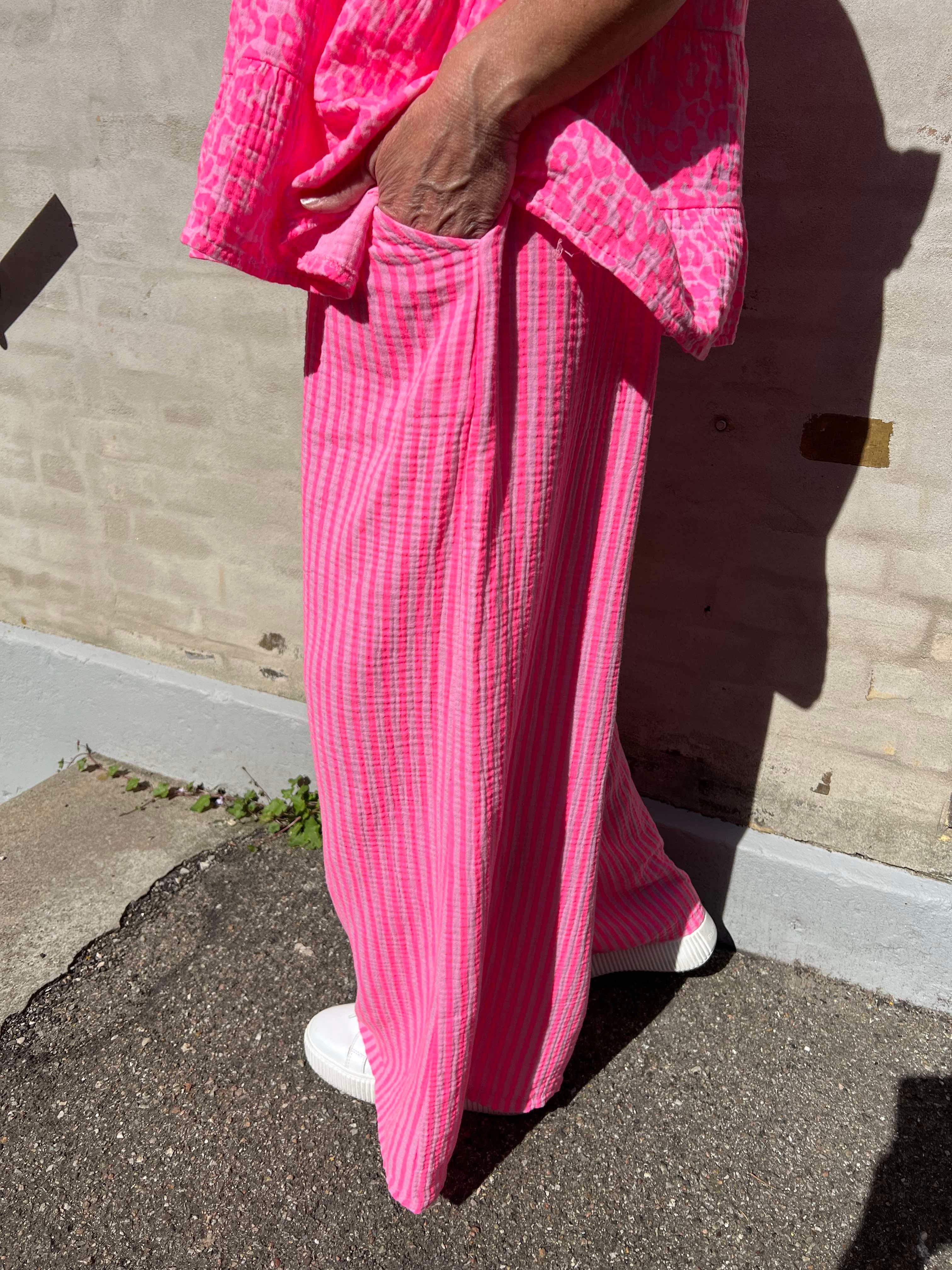 Diddy pant strib pink