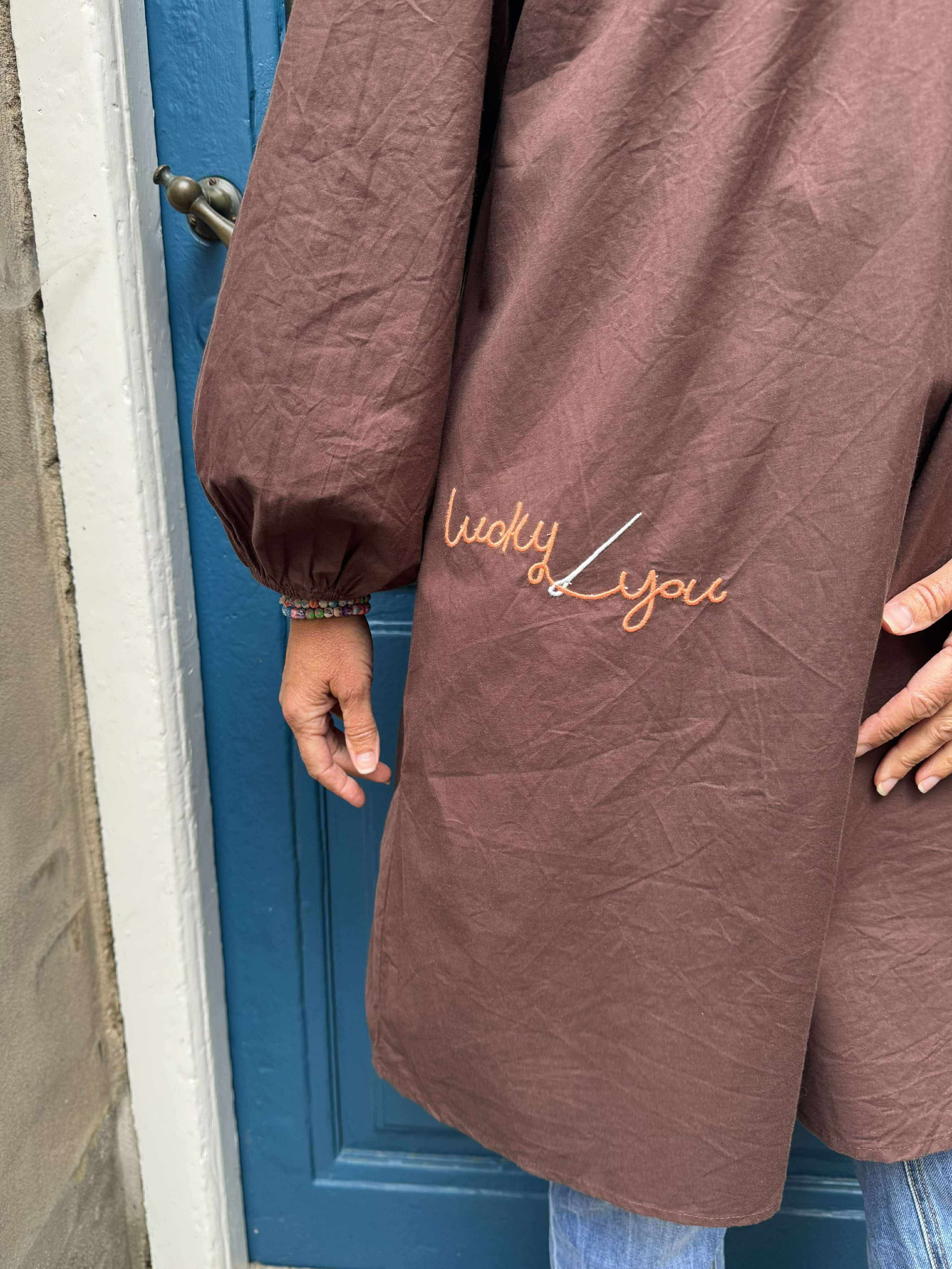 The good luck tunic - Chocolate brown