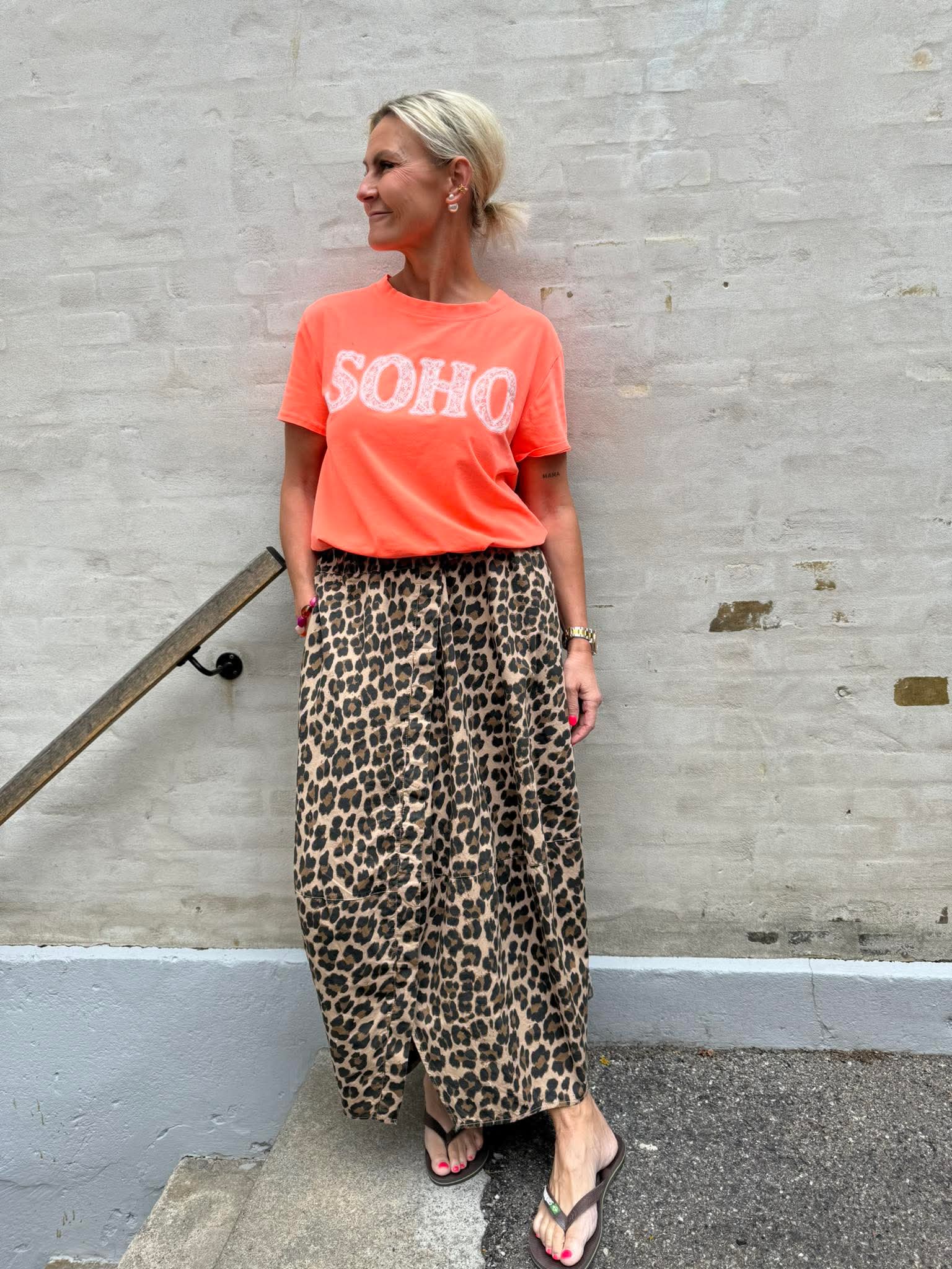 PREORDER-Belina Tee - Orange Fluo