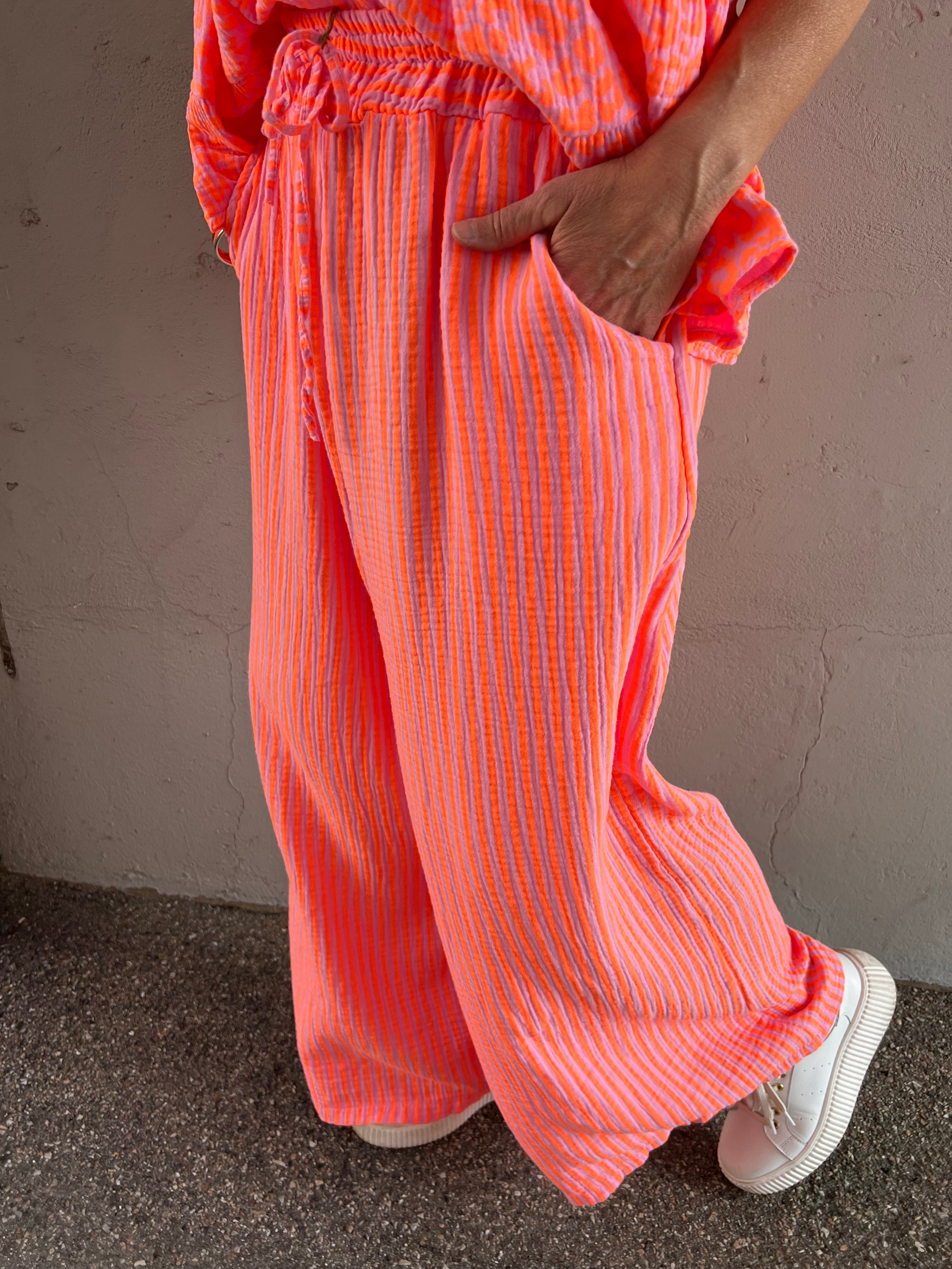 Diddy pant strib orange