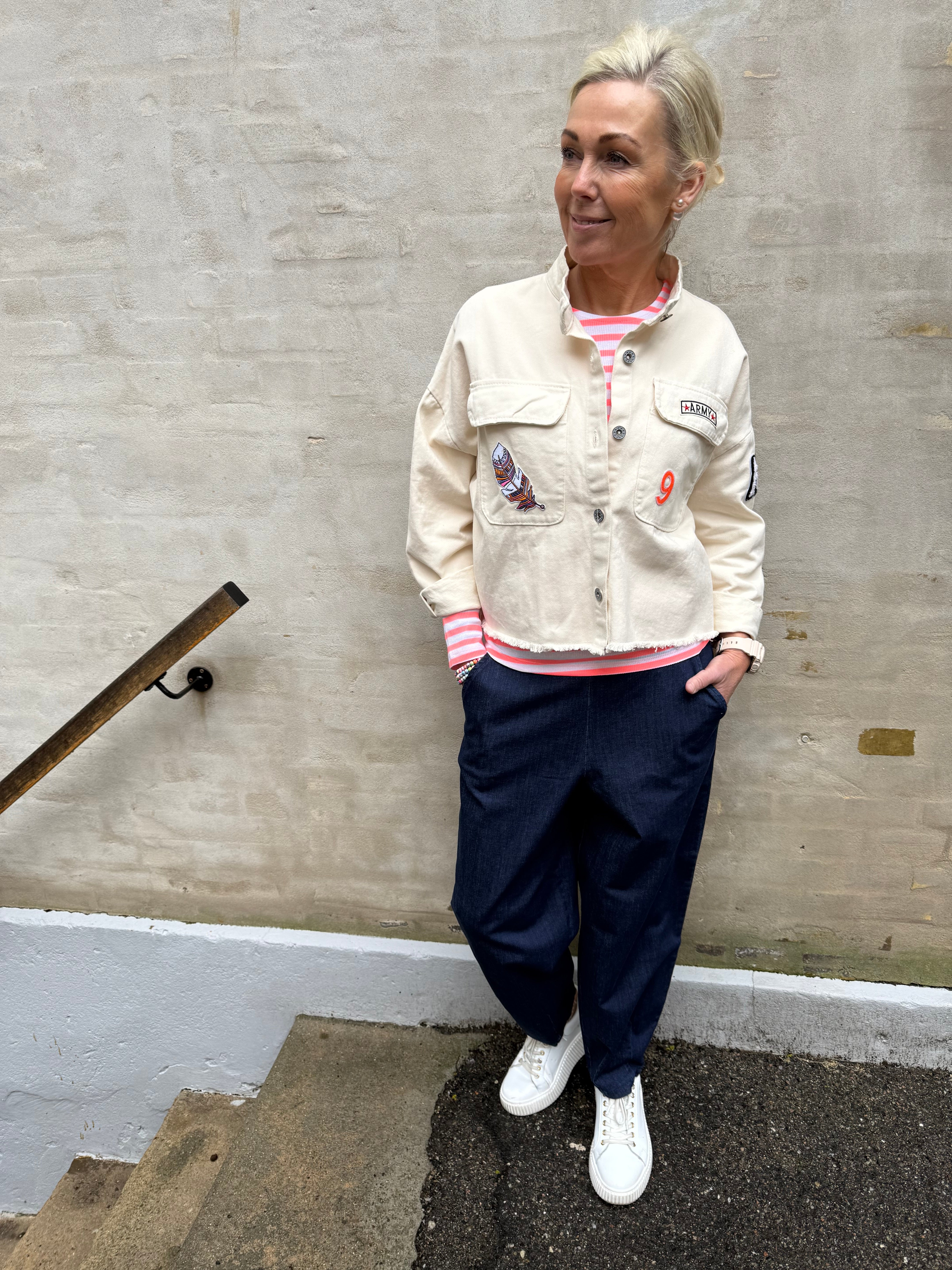 DENICE denim barrel pant - Denim