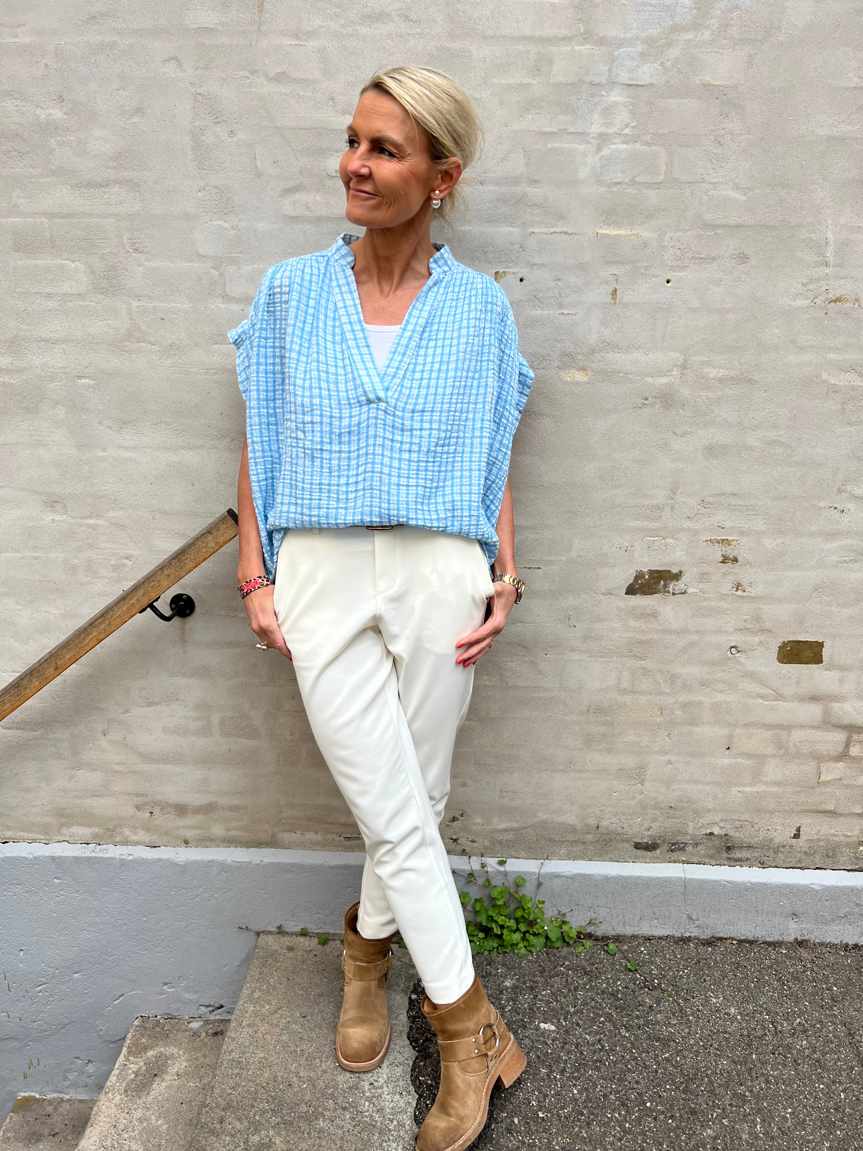 Roma blouse blue