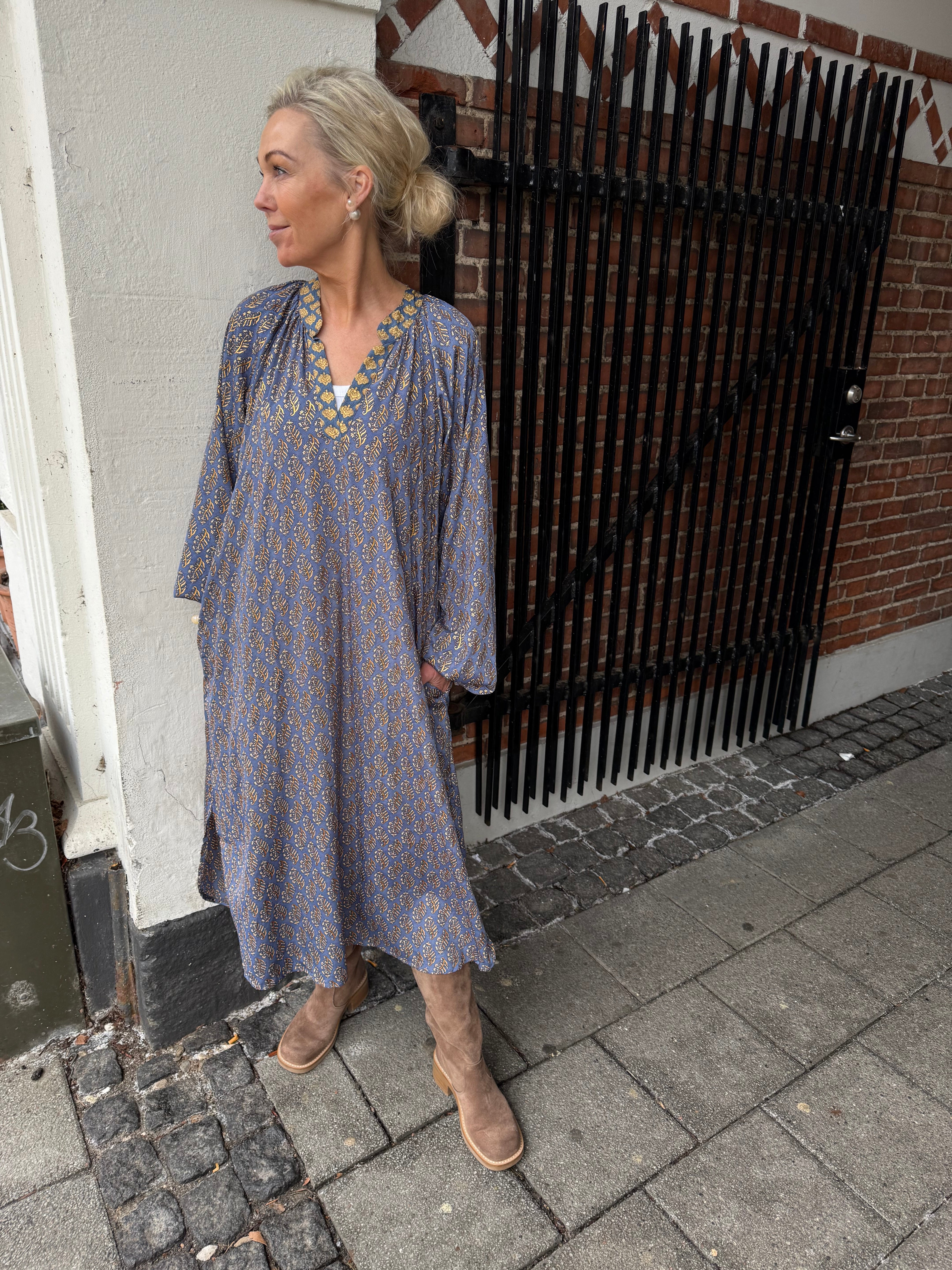 LUNA Nelly dress - Blue Mist Multi