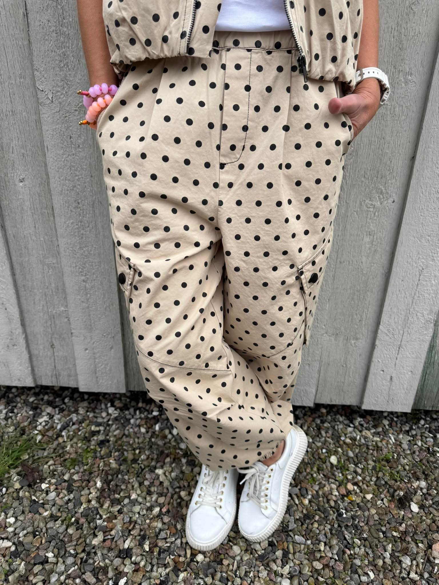 DiddiCC Cargo Dot Pant - Bone