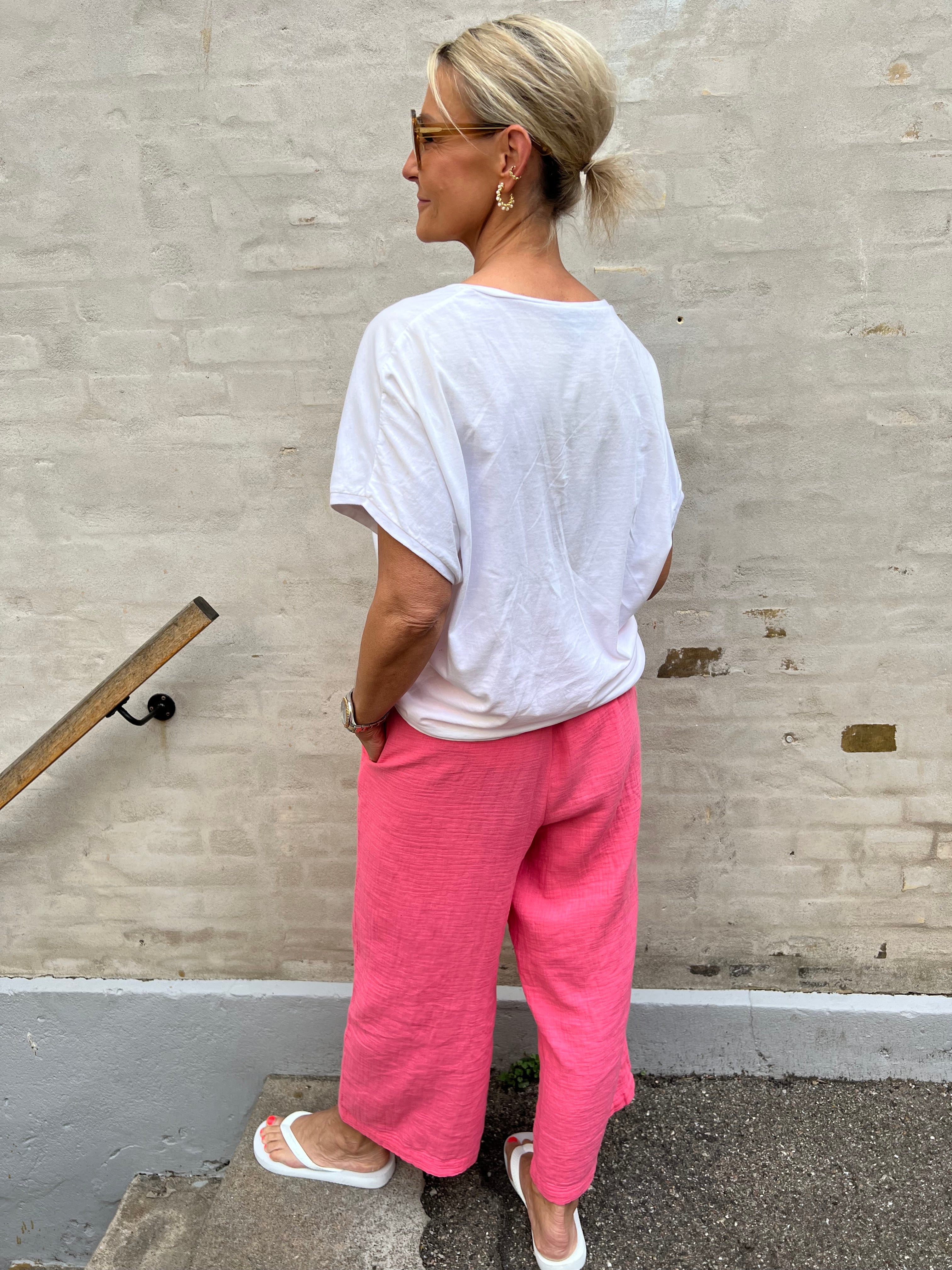 Sastina Culotte Pants Pink Lemonade