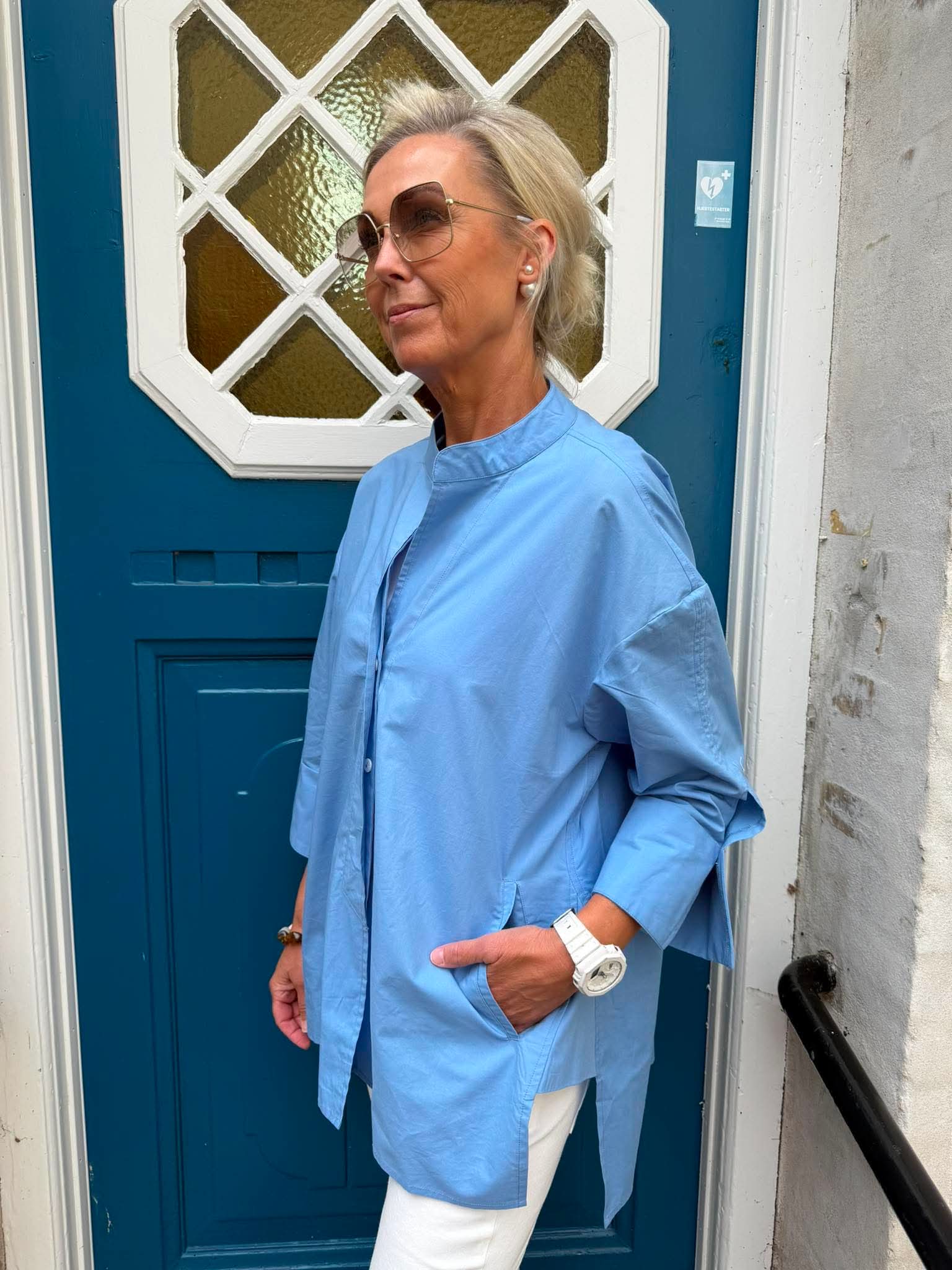 Luna Shirt Shoot For The Stars - Blue with Navy