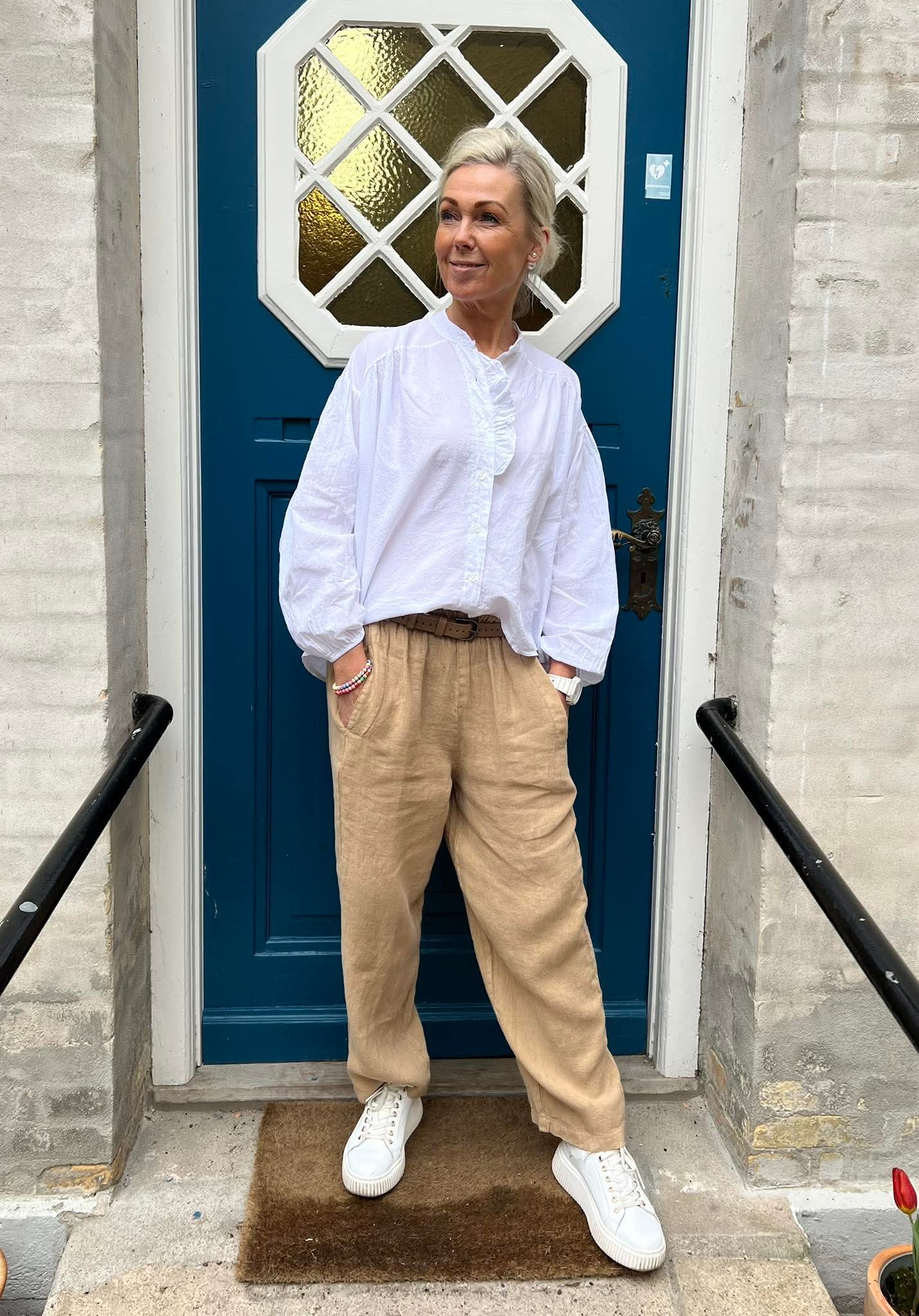 Lotus Linnen Pants - Moonstone