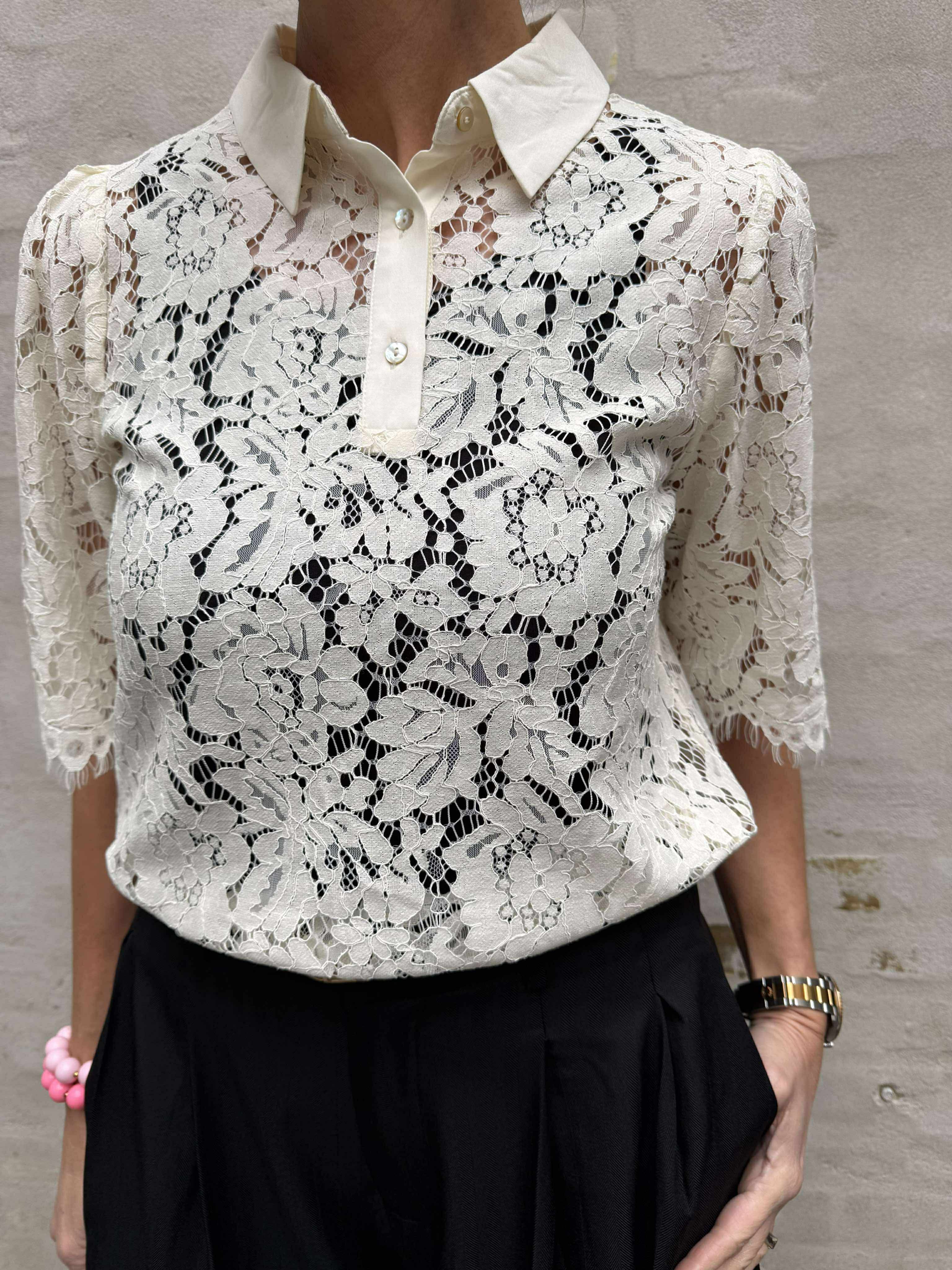 Paloma Lace Blouse - Off White