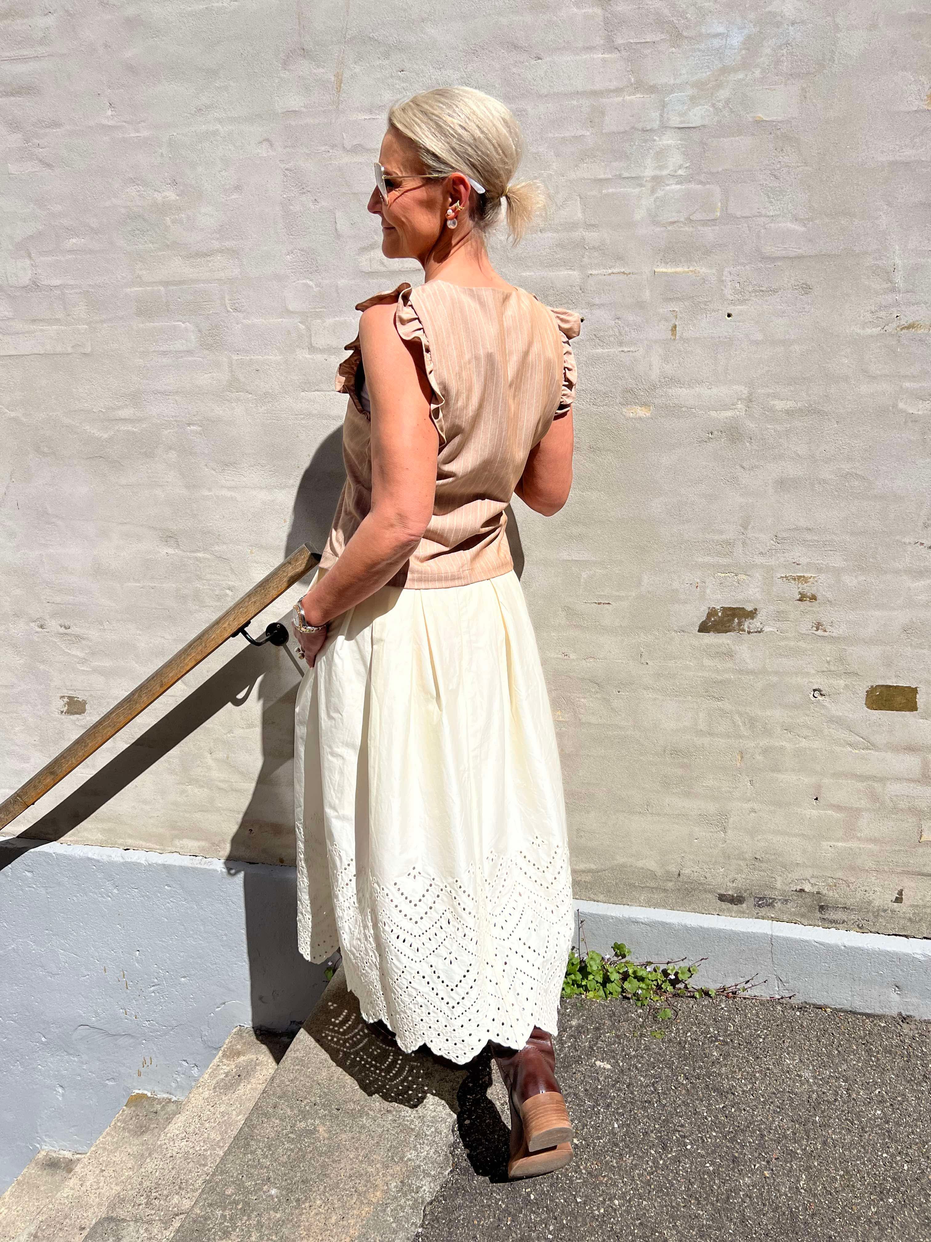 Poppy Anglaise Skirt Bone