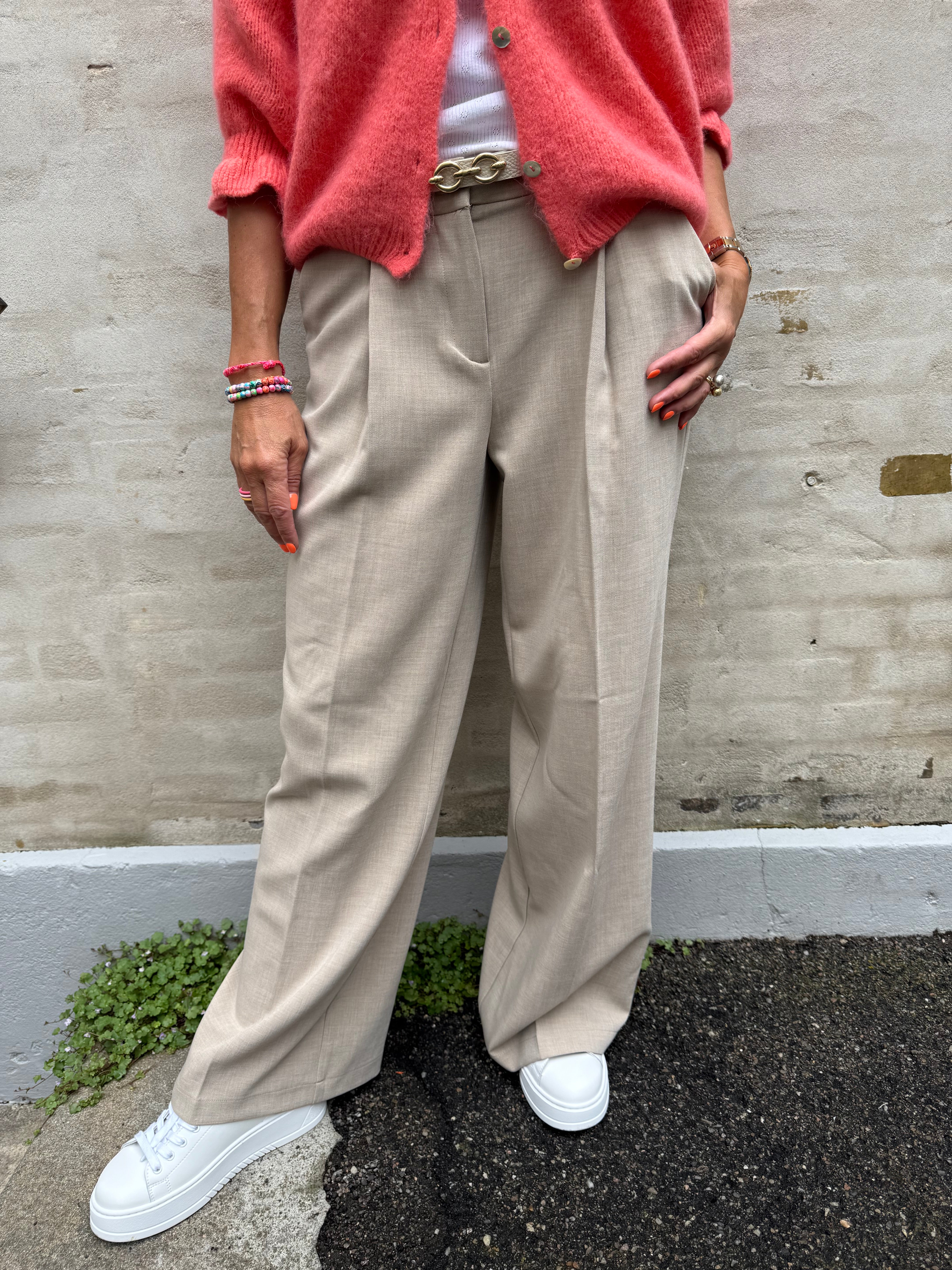 Ivy wide pant tannin melange