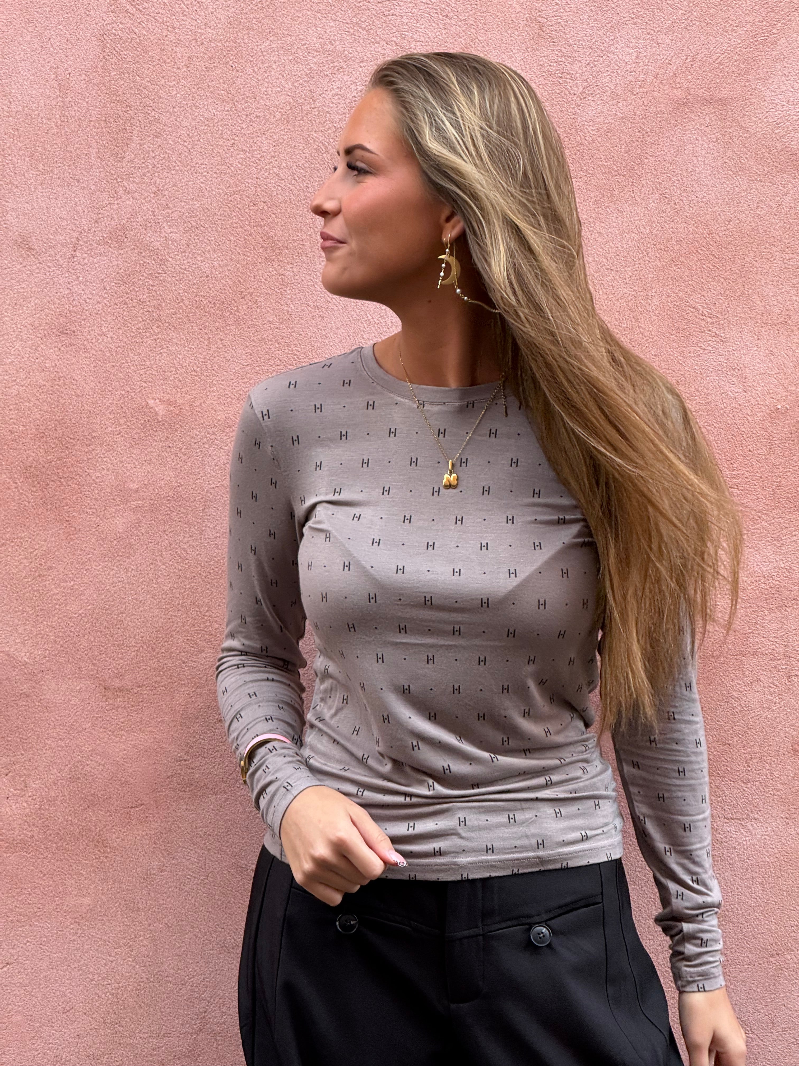 HTD tee l/s Cashmere Blend - Sand