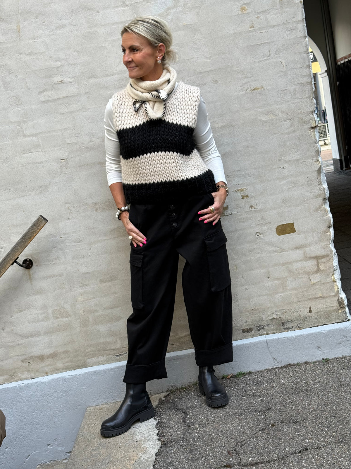 Leopanto Cargo Pants - Black