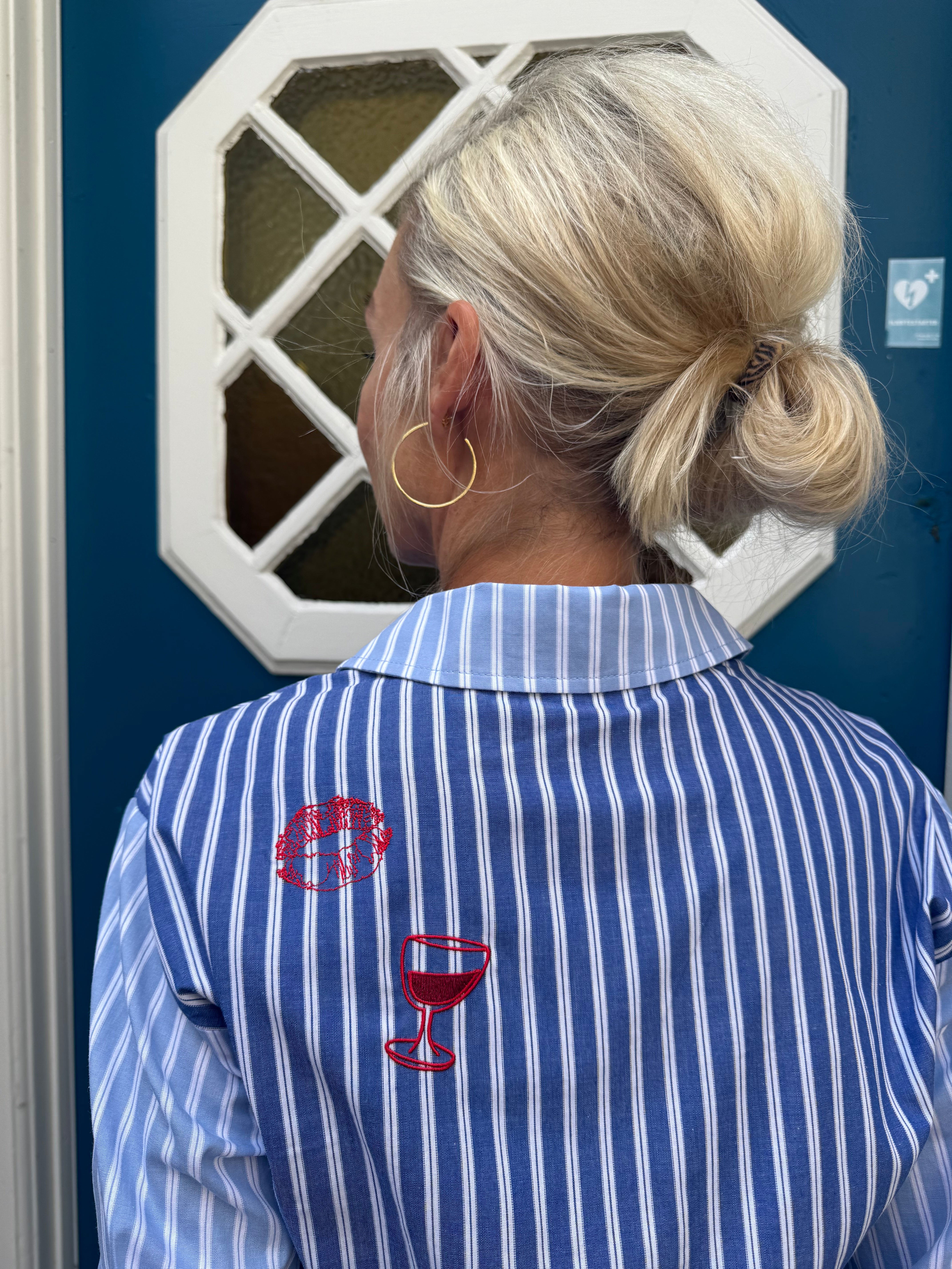 Abila Shirt - Blue/White Stripe